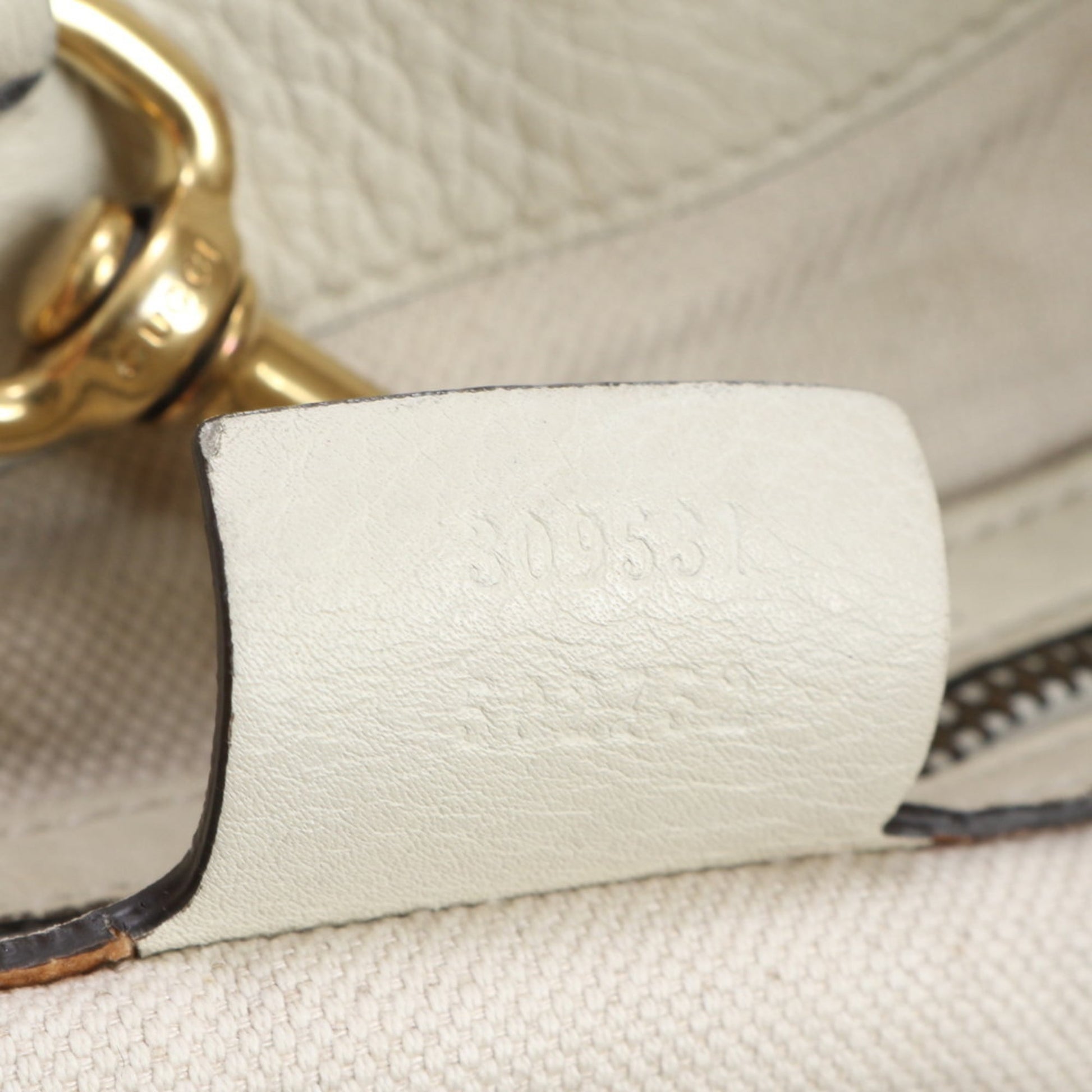 Gucci Ivory Leather Tote Bag