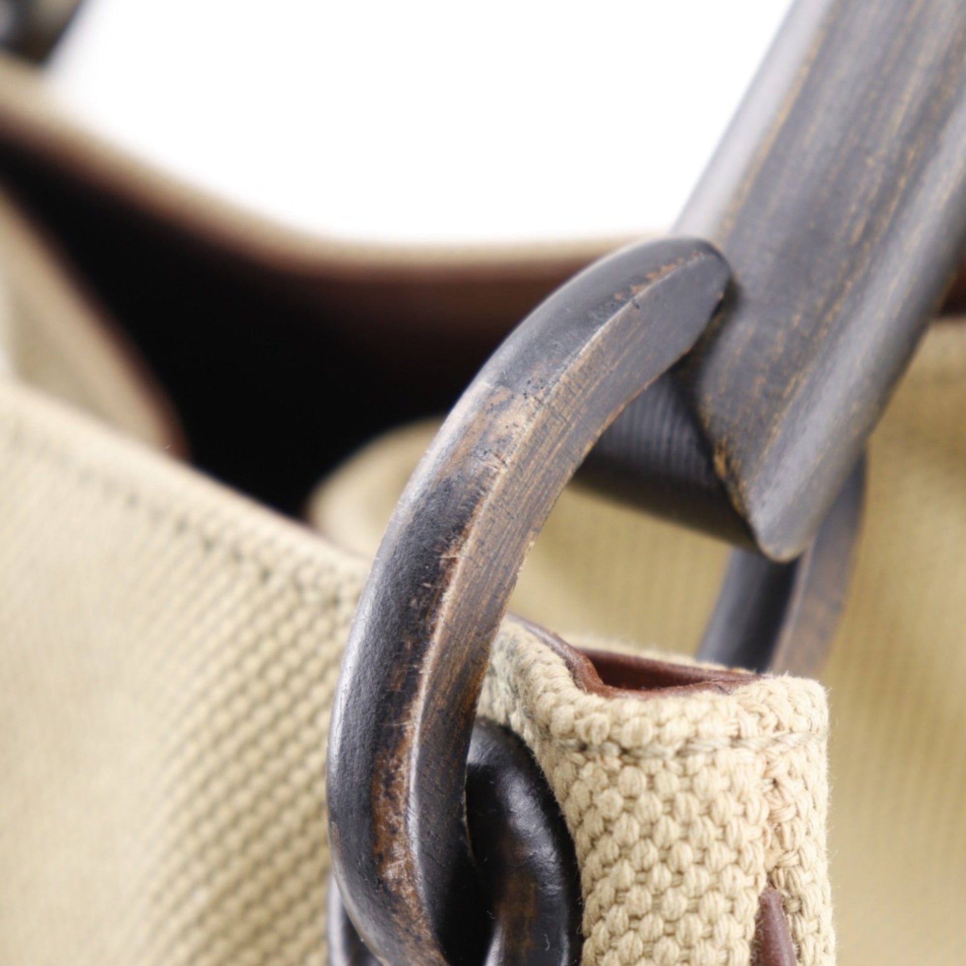 Gucci Beige Canvas Handbag