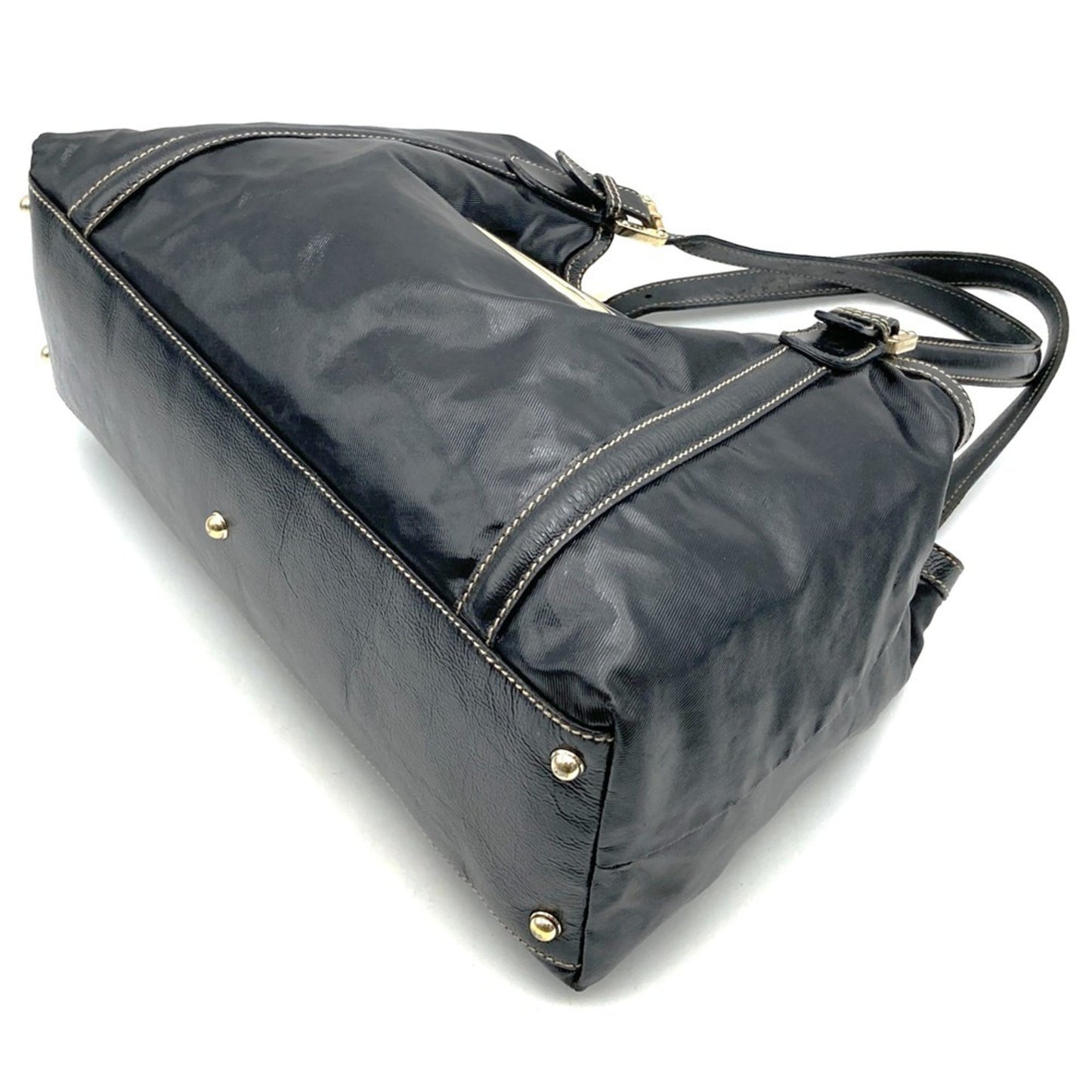 Gucci Black Leather Tote Bag