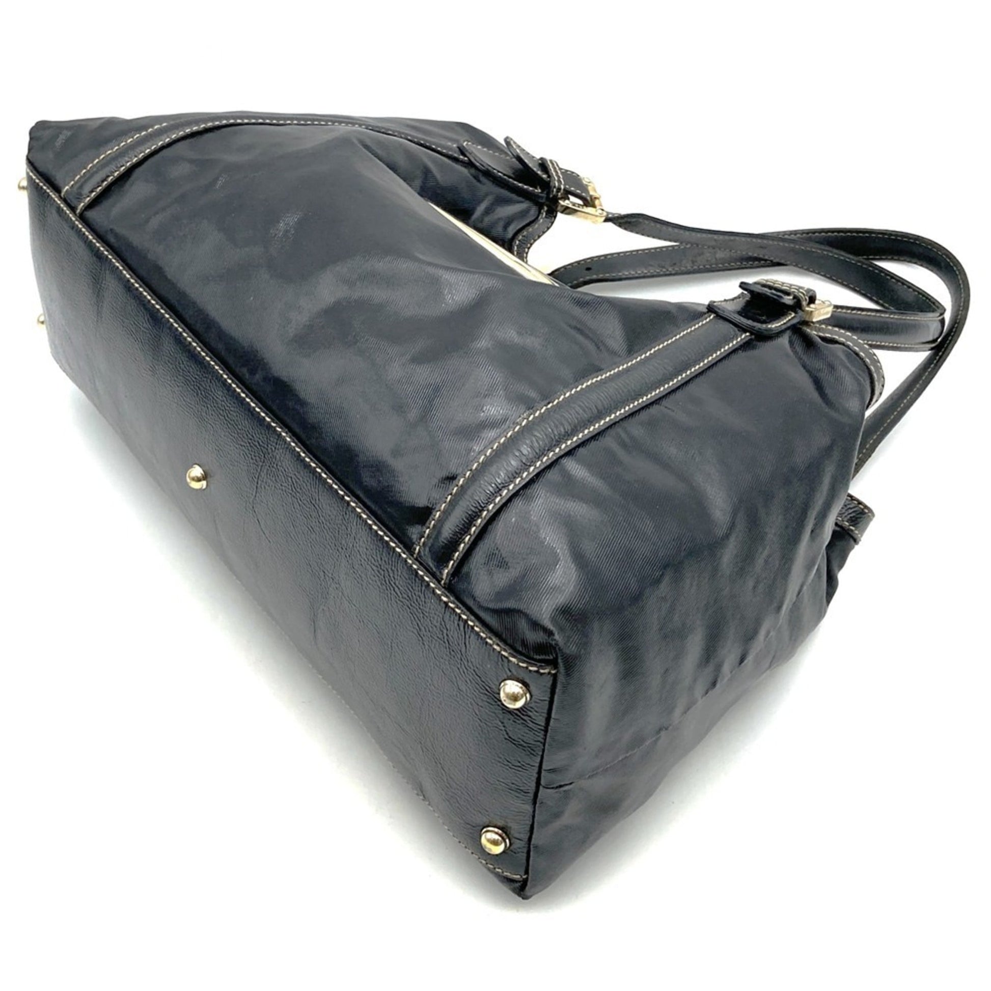 Gucci Black Leather Tote Bag