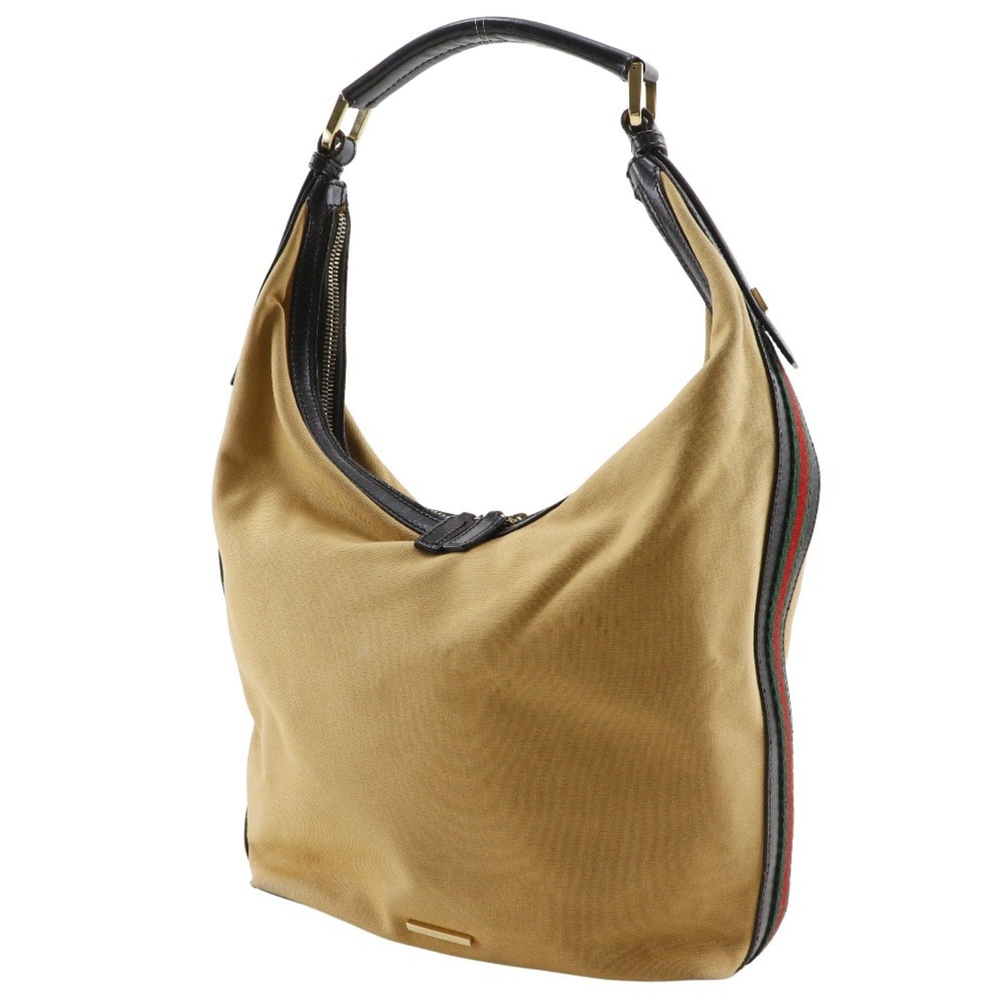 Gucci Beige Canvas Shoulder Bag