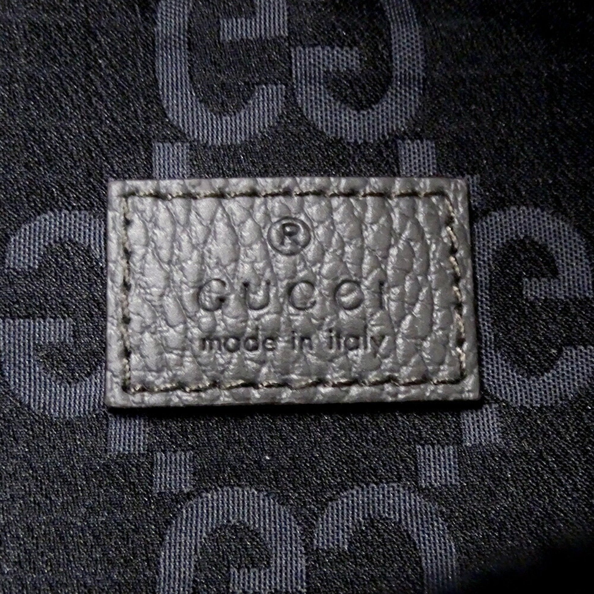 Gucci Black Gray Polyester Sling Bag