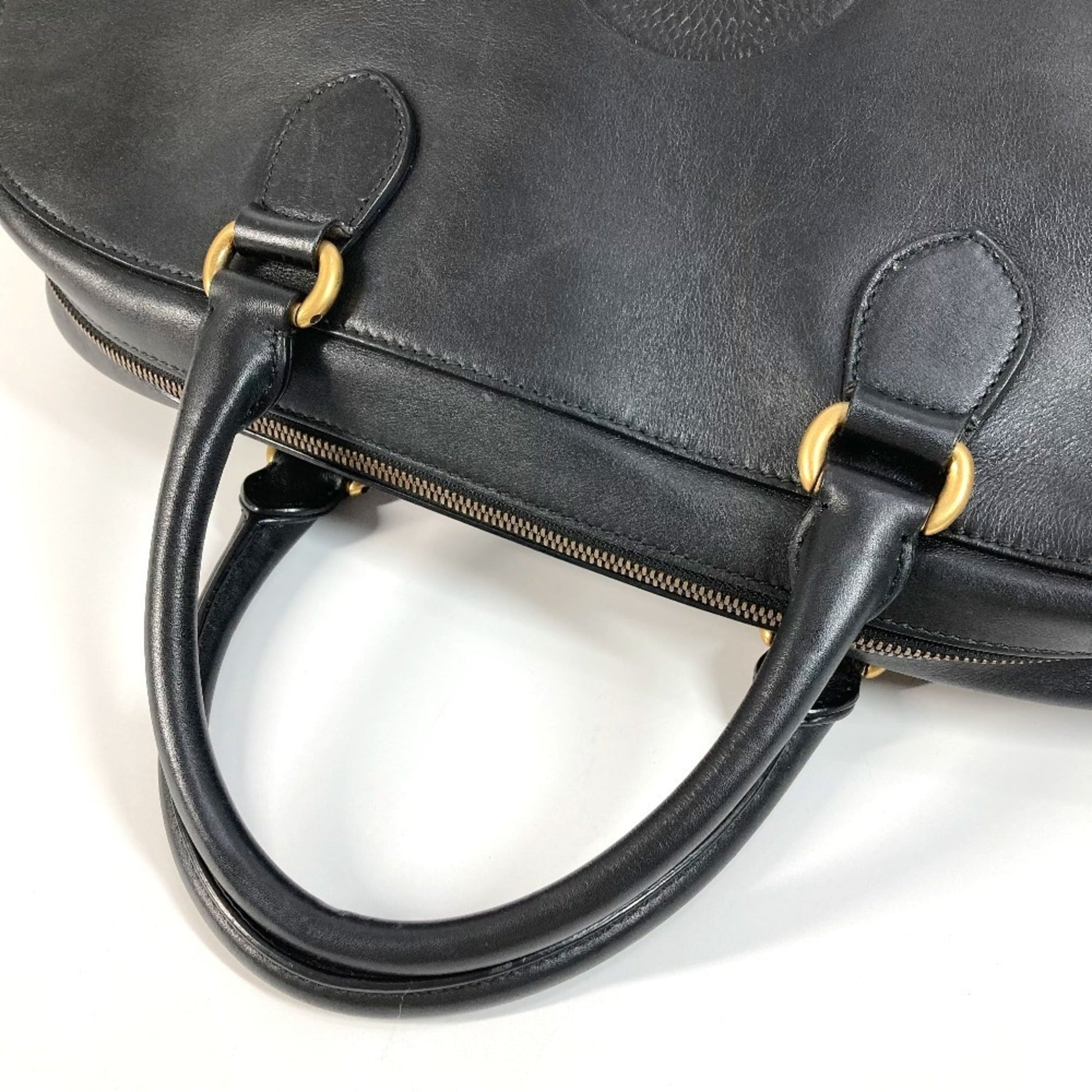Gucci Black Leather Boston Bag Shoulder Bag