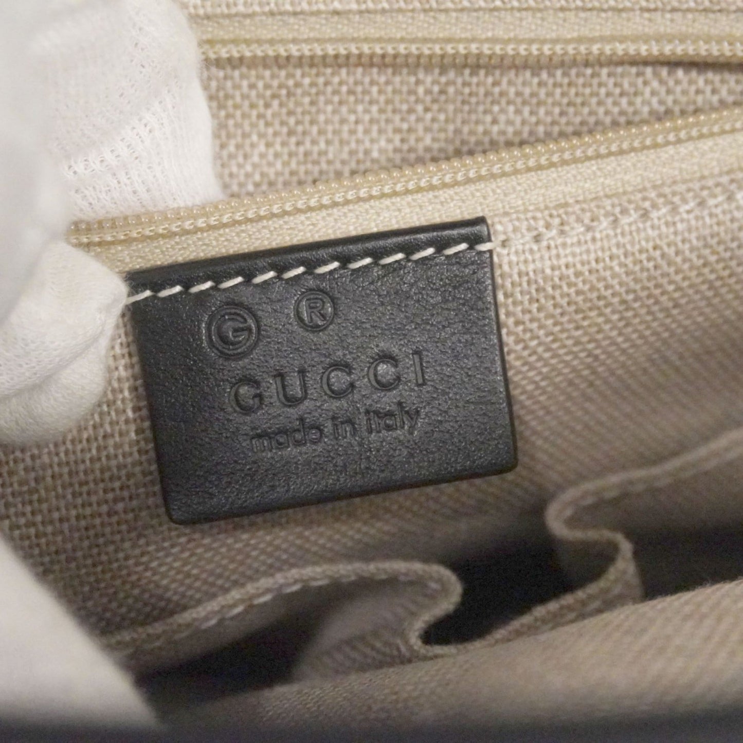 Gucci Black Leather Backpack