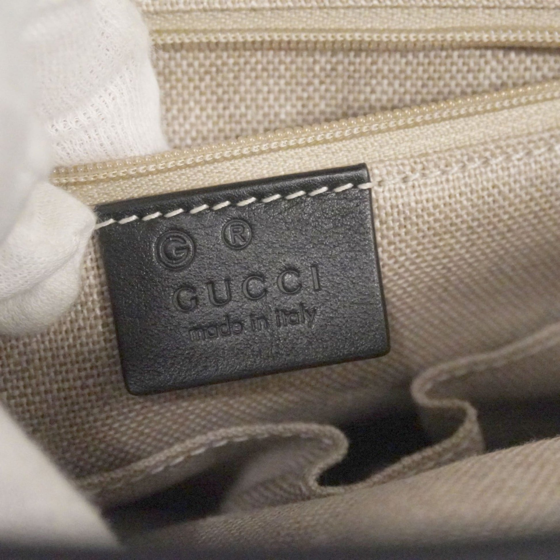 Gucci Black Leather Backpack