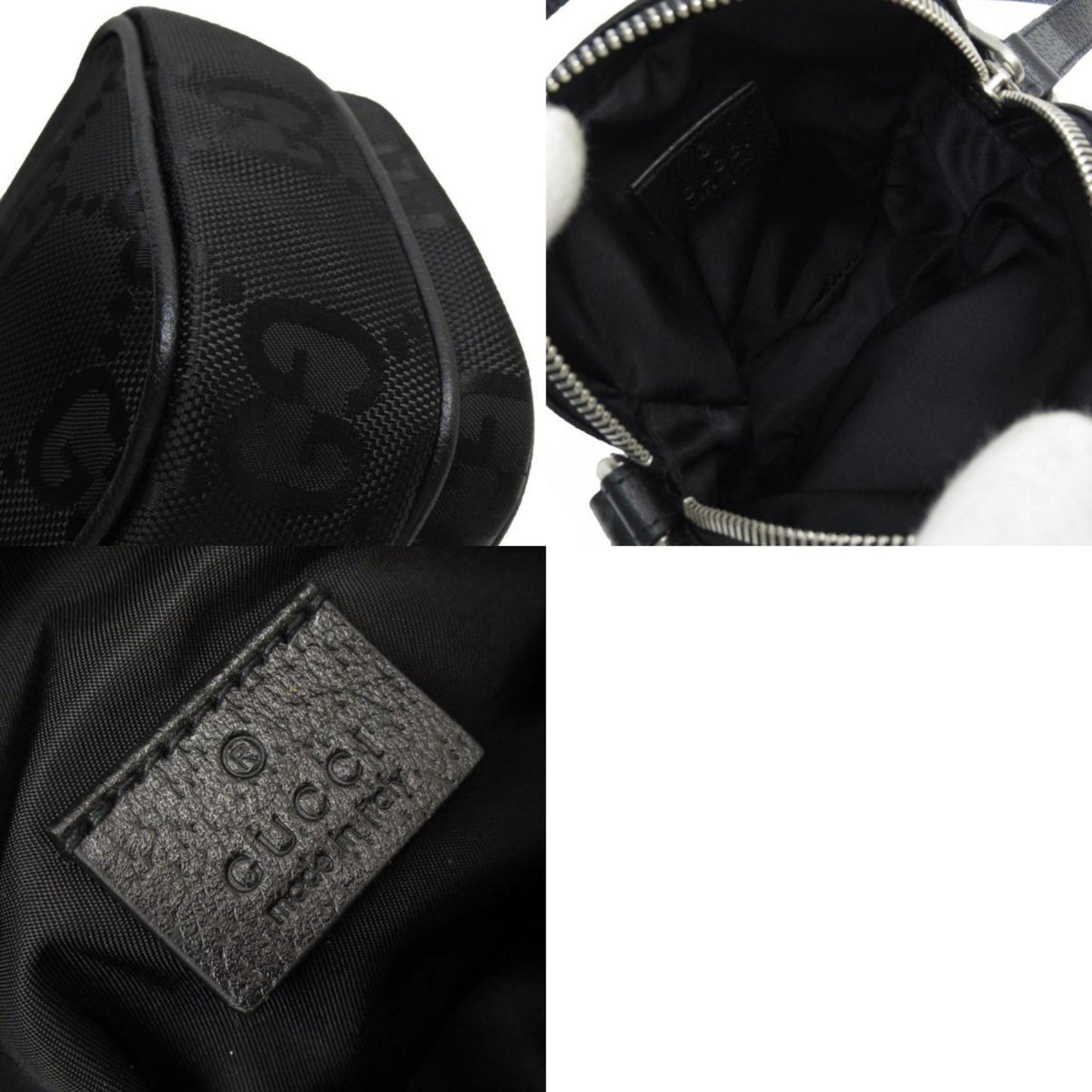 Gucci Black Canvas Shoulder Bag