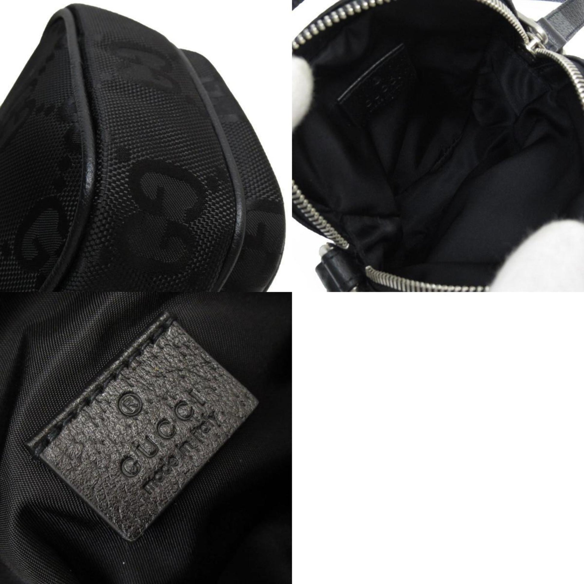 Gucci Black Canvas Shoulder Bag