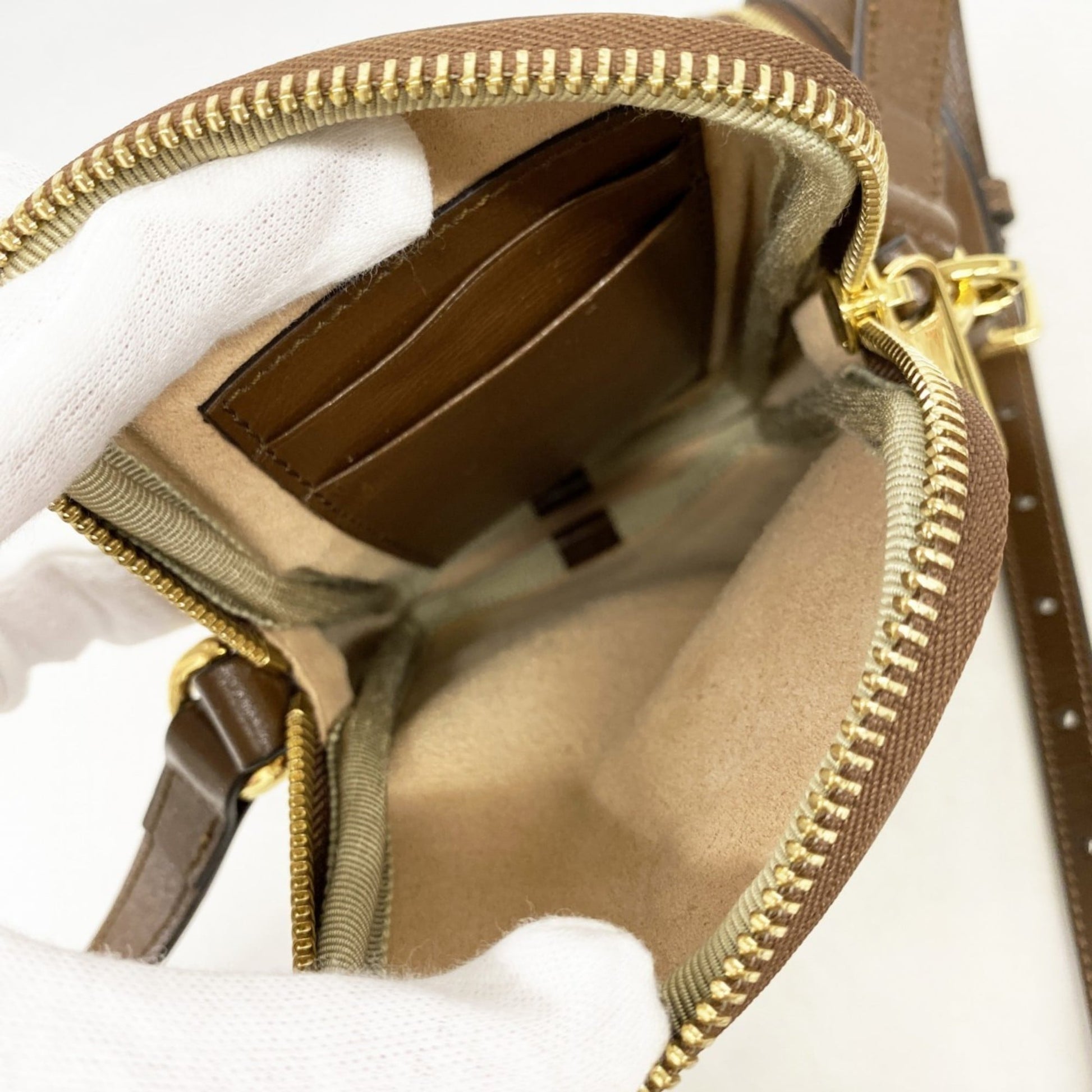 Gucci Brown Pvc Shoulder Bag