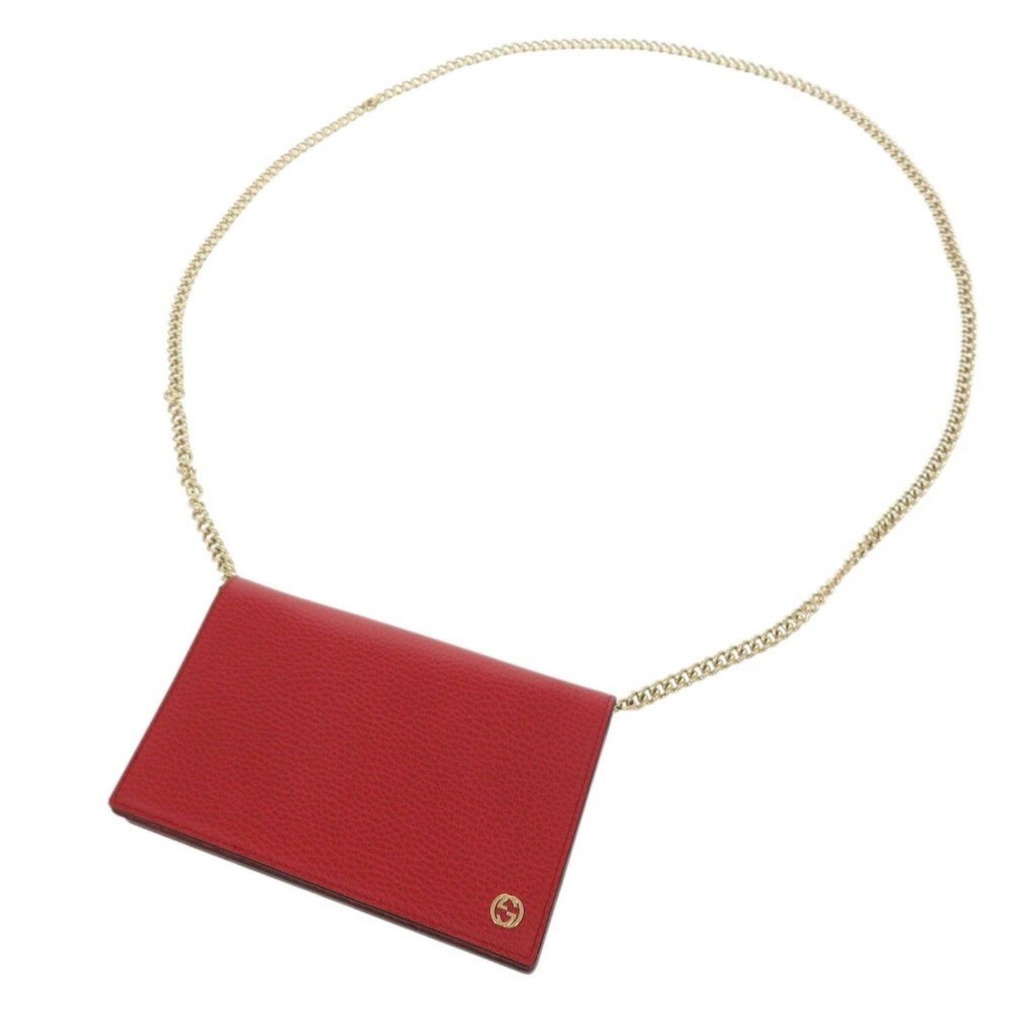 Gucci Red Color Leather Shoulder Bag