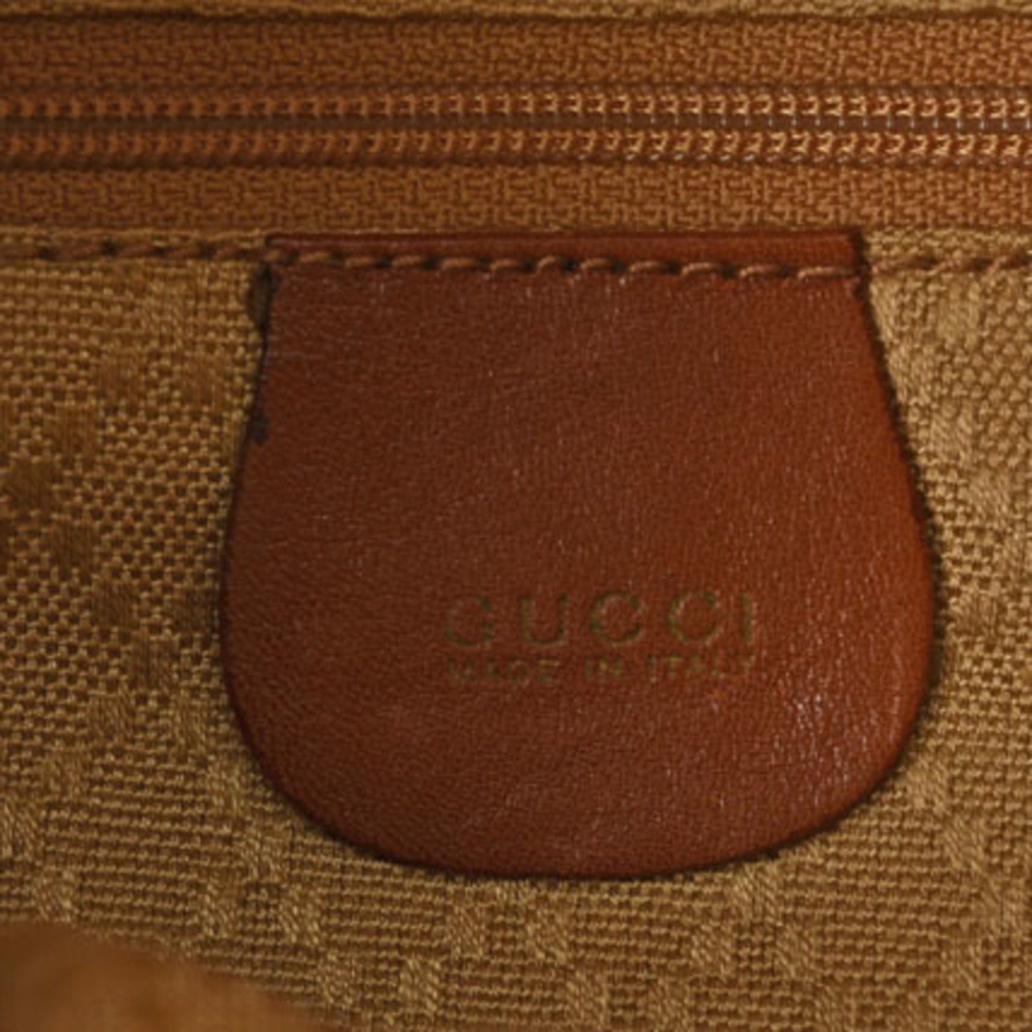 Gucci Brown Leather Backpack