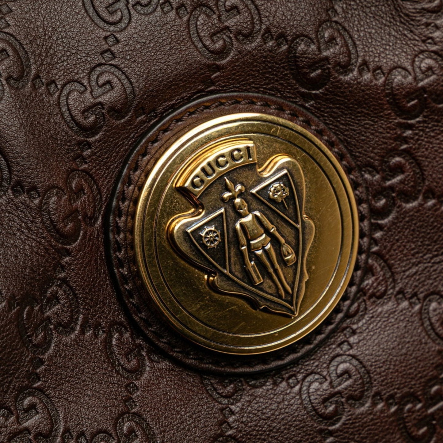 Gucci Hysteria Brown Leather Handbag Tote Bag