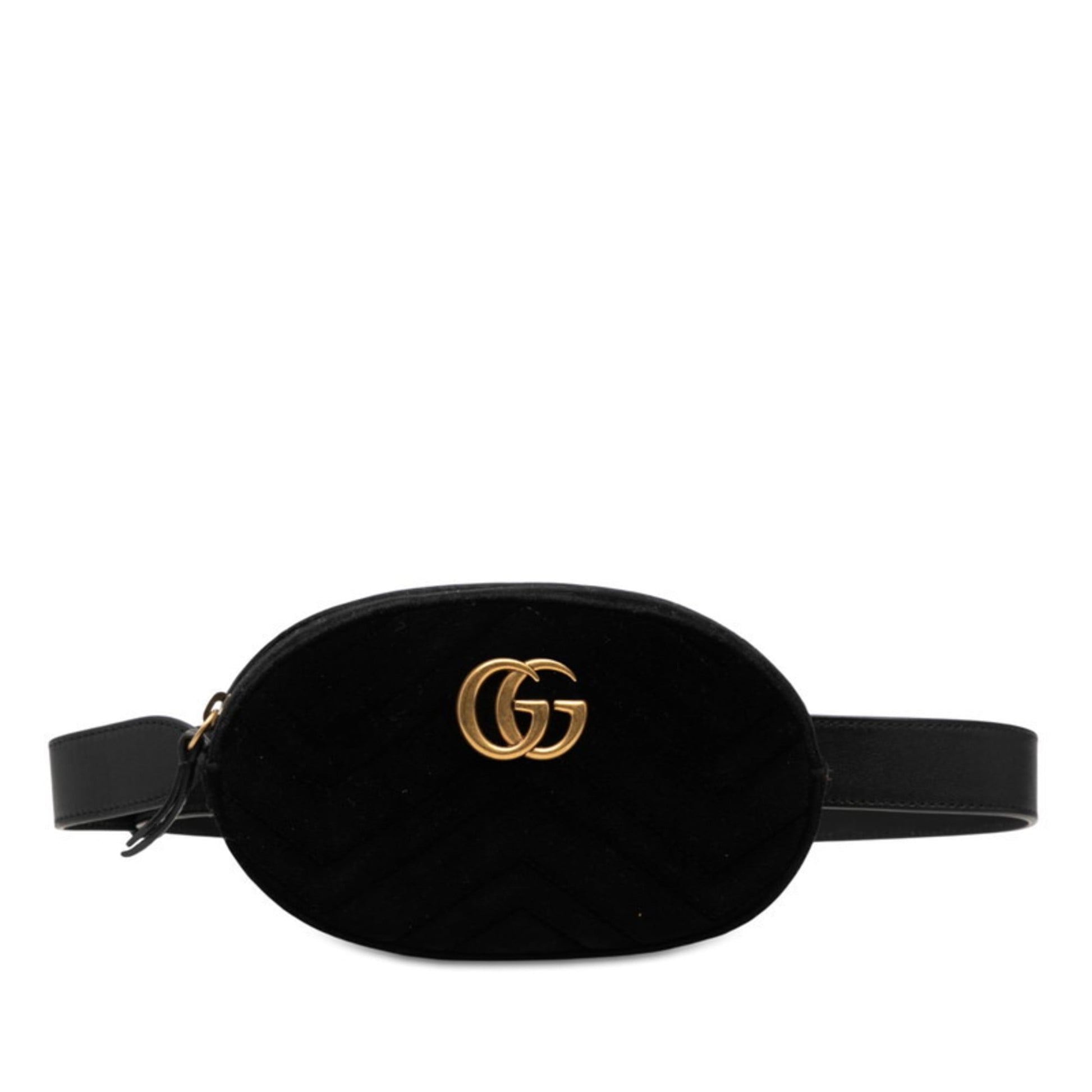 Gucci Black Cotton Polyester Fanny Pack Sling Bag