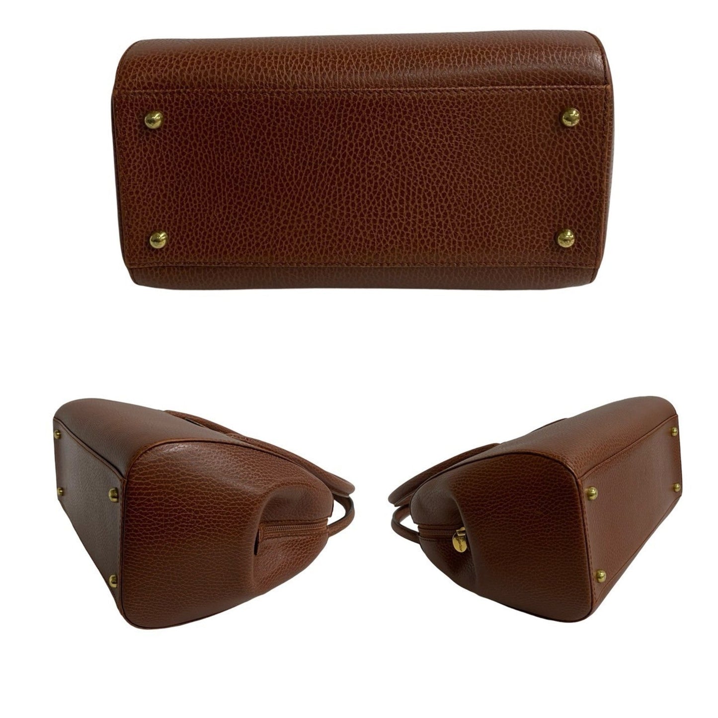 Gucci Brown Leather Handbag Tote Bag