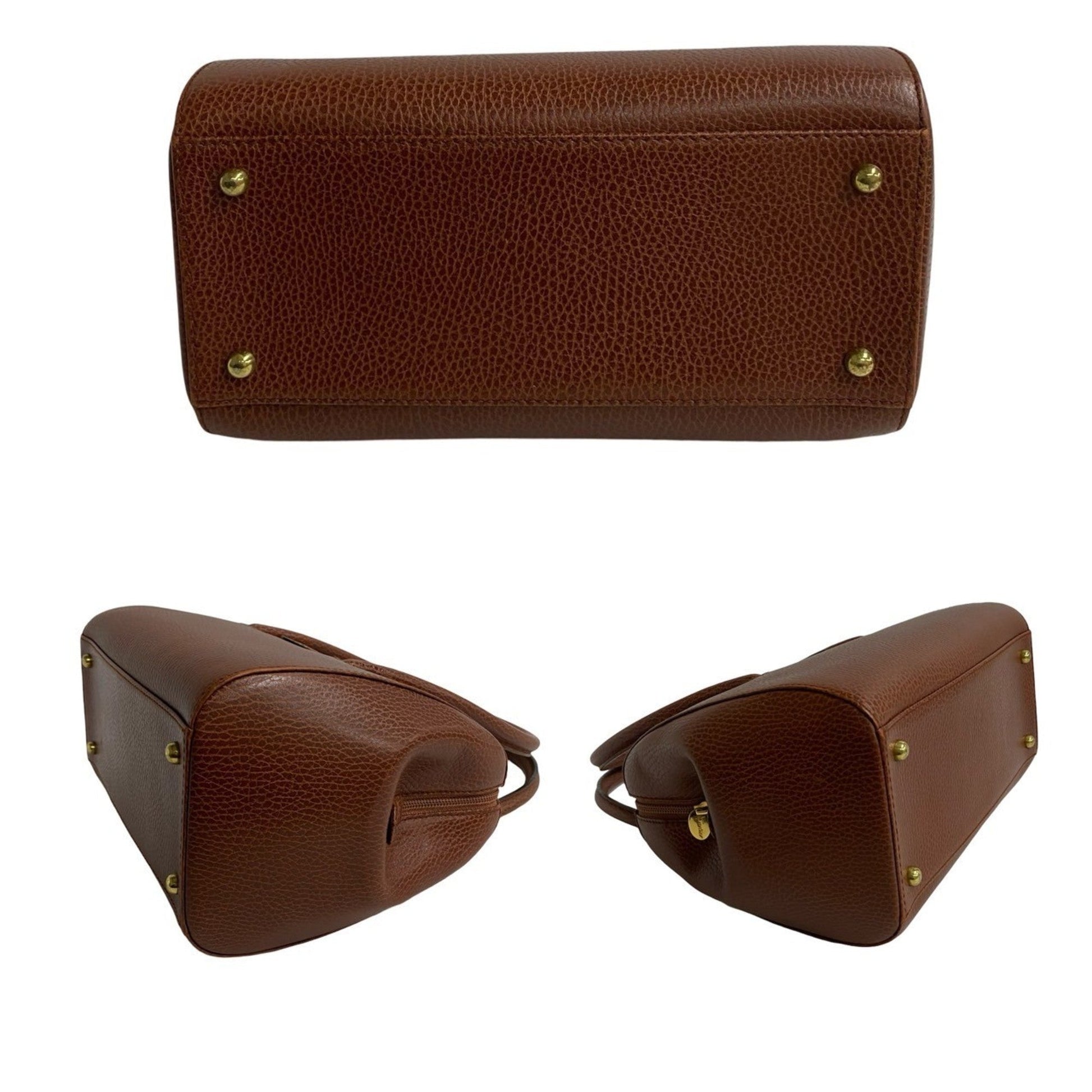 Gucci Brown Leather Handbag Tote Bag