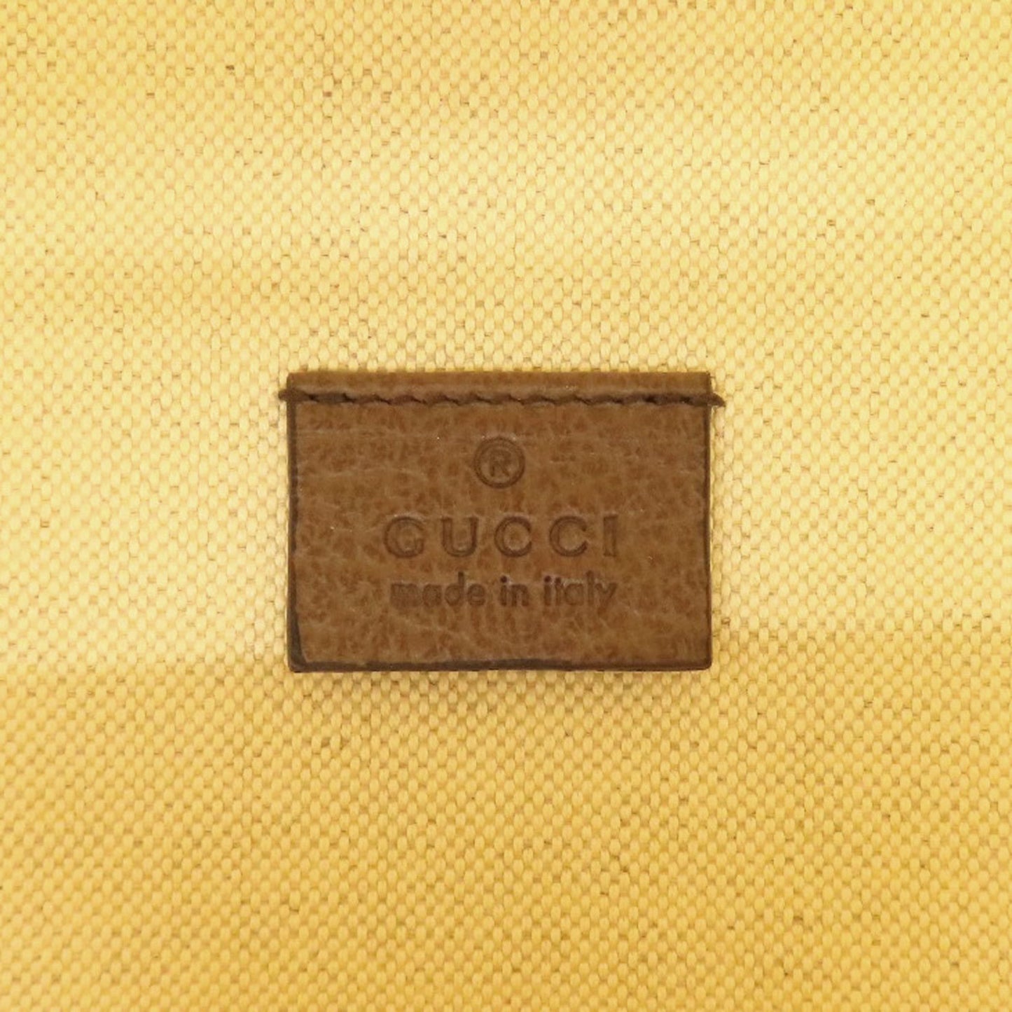 Gucci Beige Brown Canvas Handbag