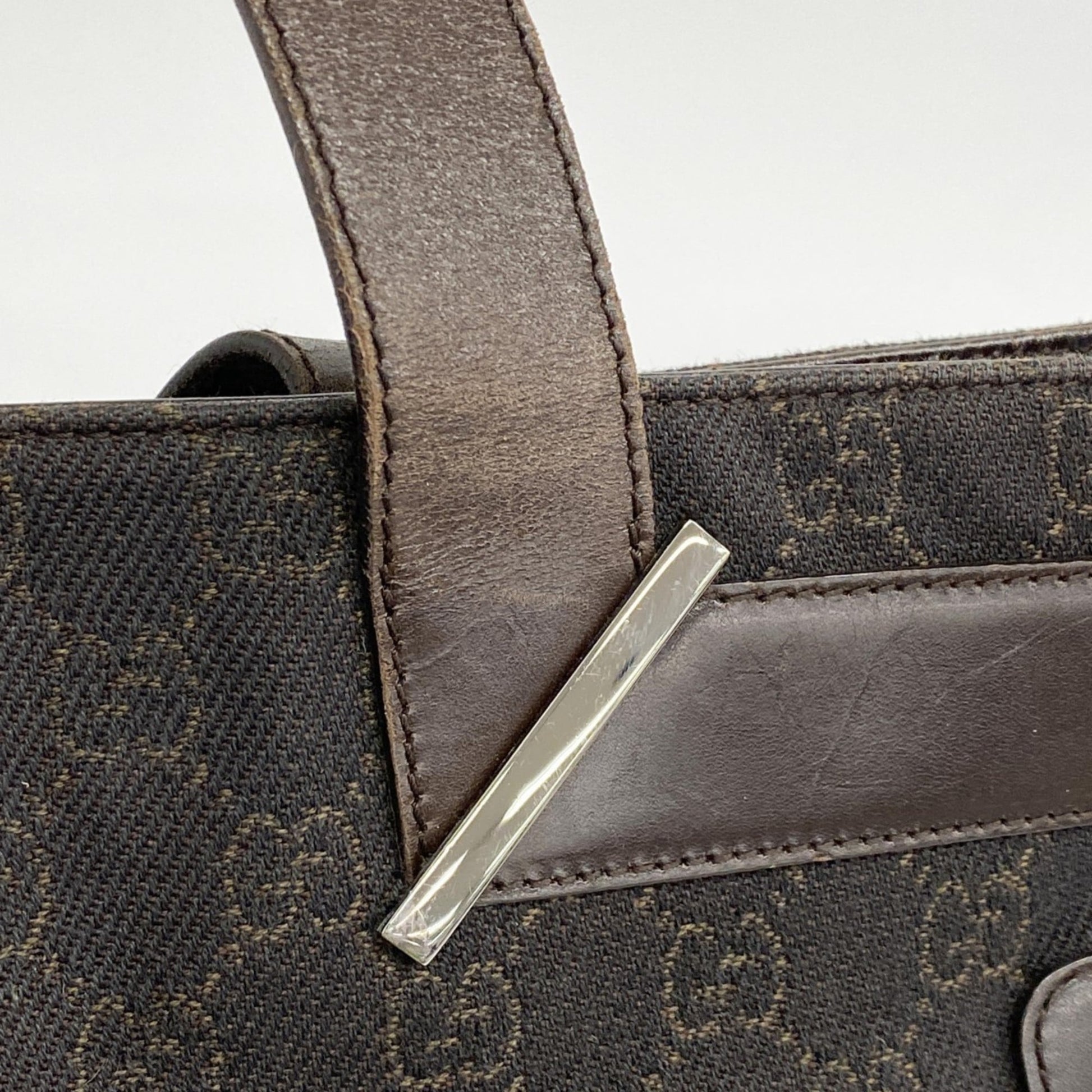 Gucci Brown Denim Tote Bag