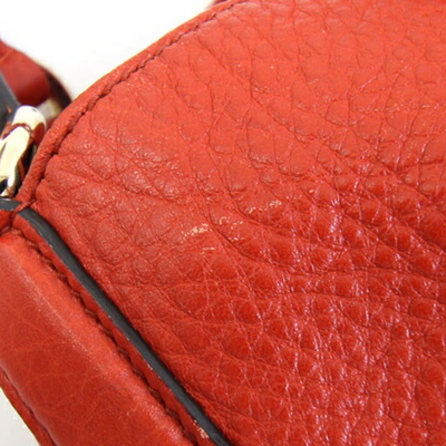 Gucci Soho Red Color Leather Tote Bag
