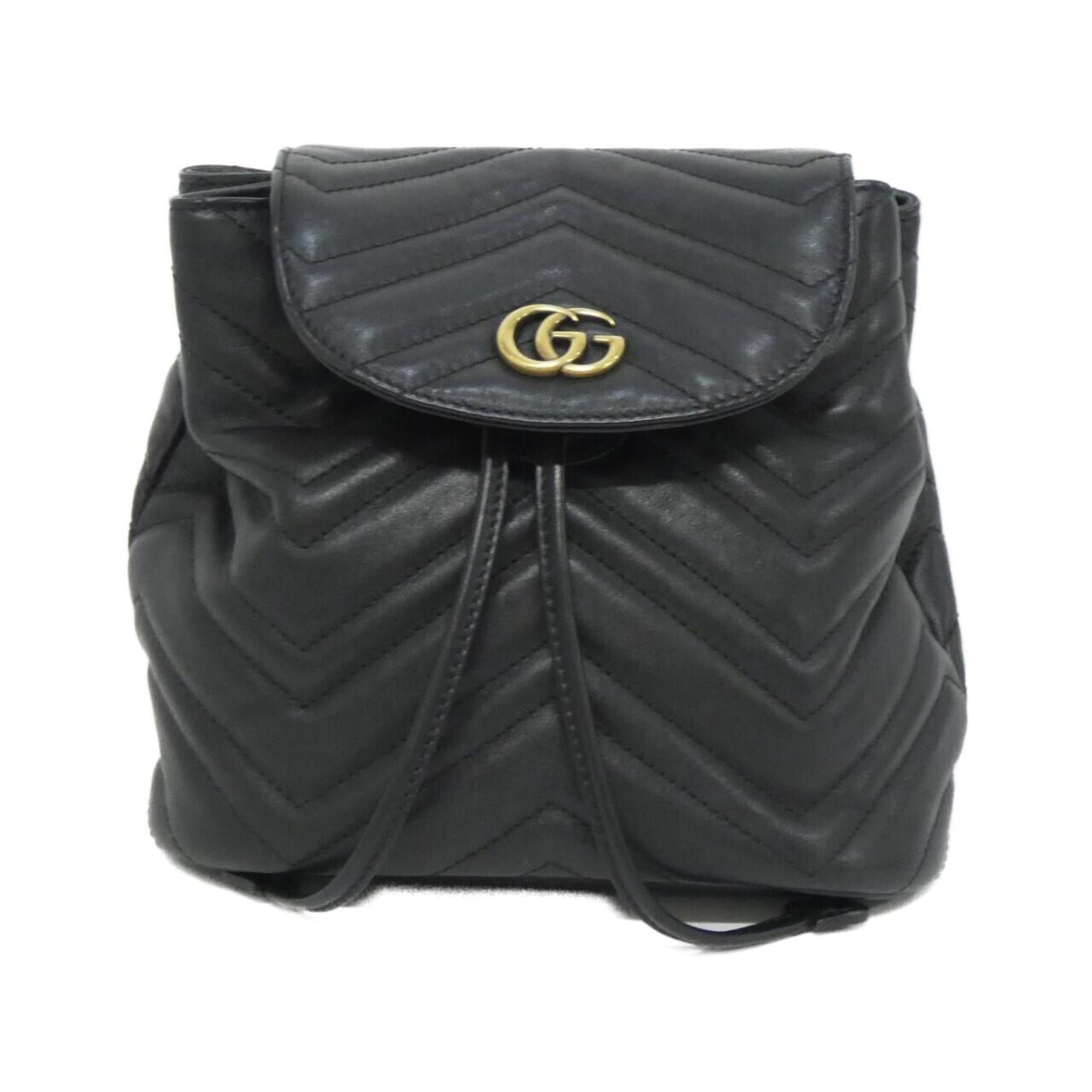 Gucci Black Leather Backpack