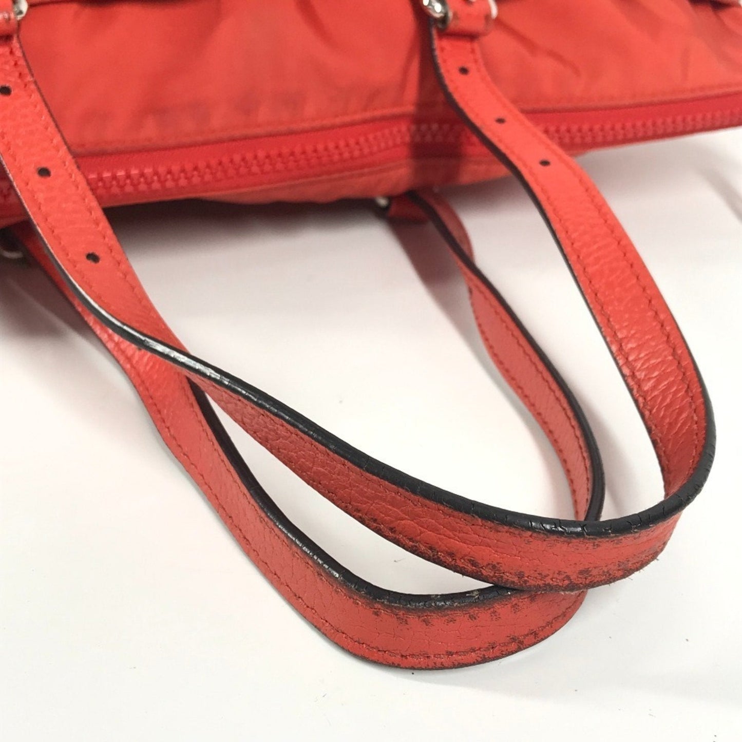 Gucci Orange Nylon Handbag Shoulder Bag Tote Bag