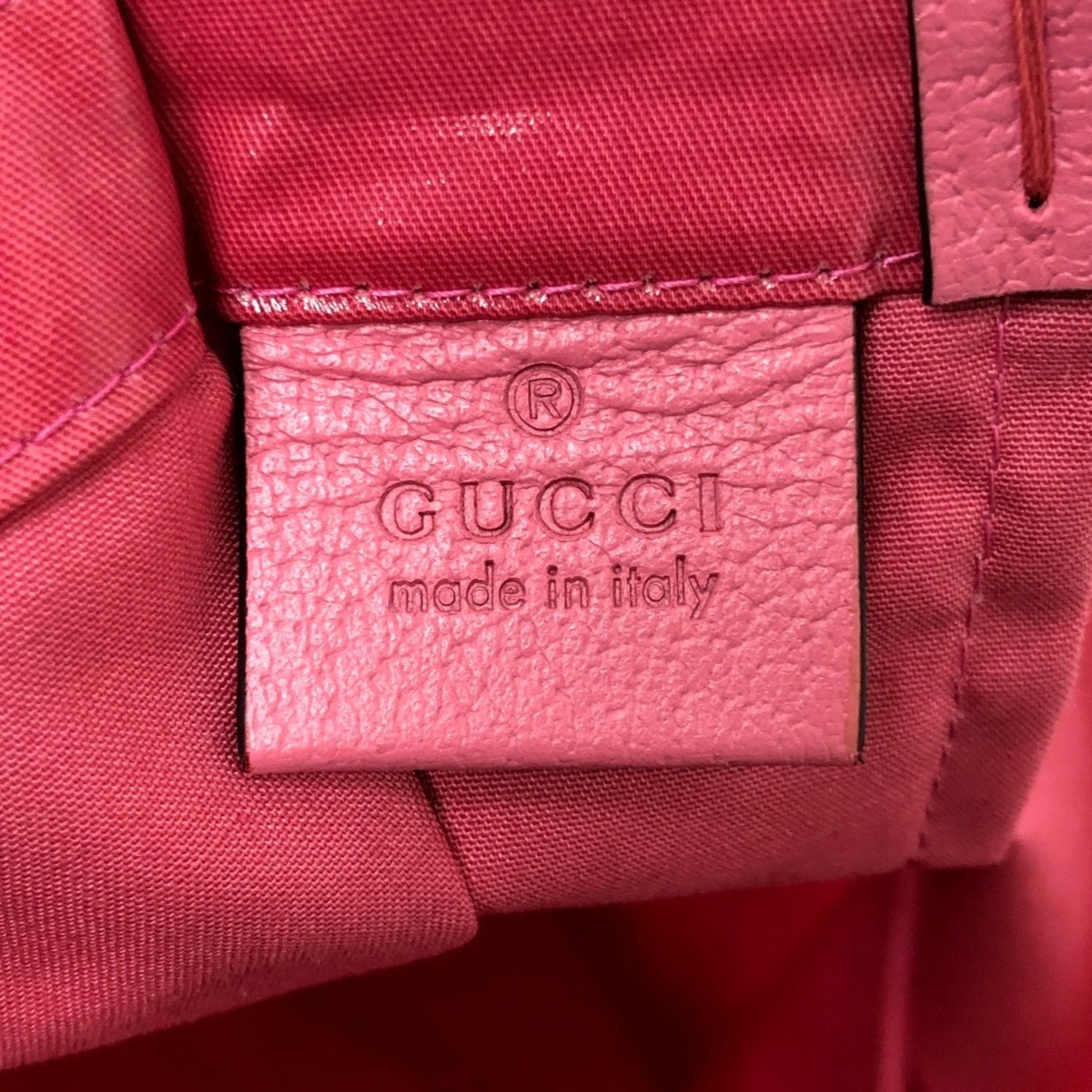 Gucci Pink Coated Canvas Handbag Tote Bag