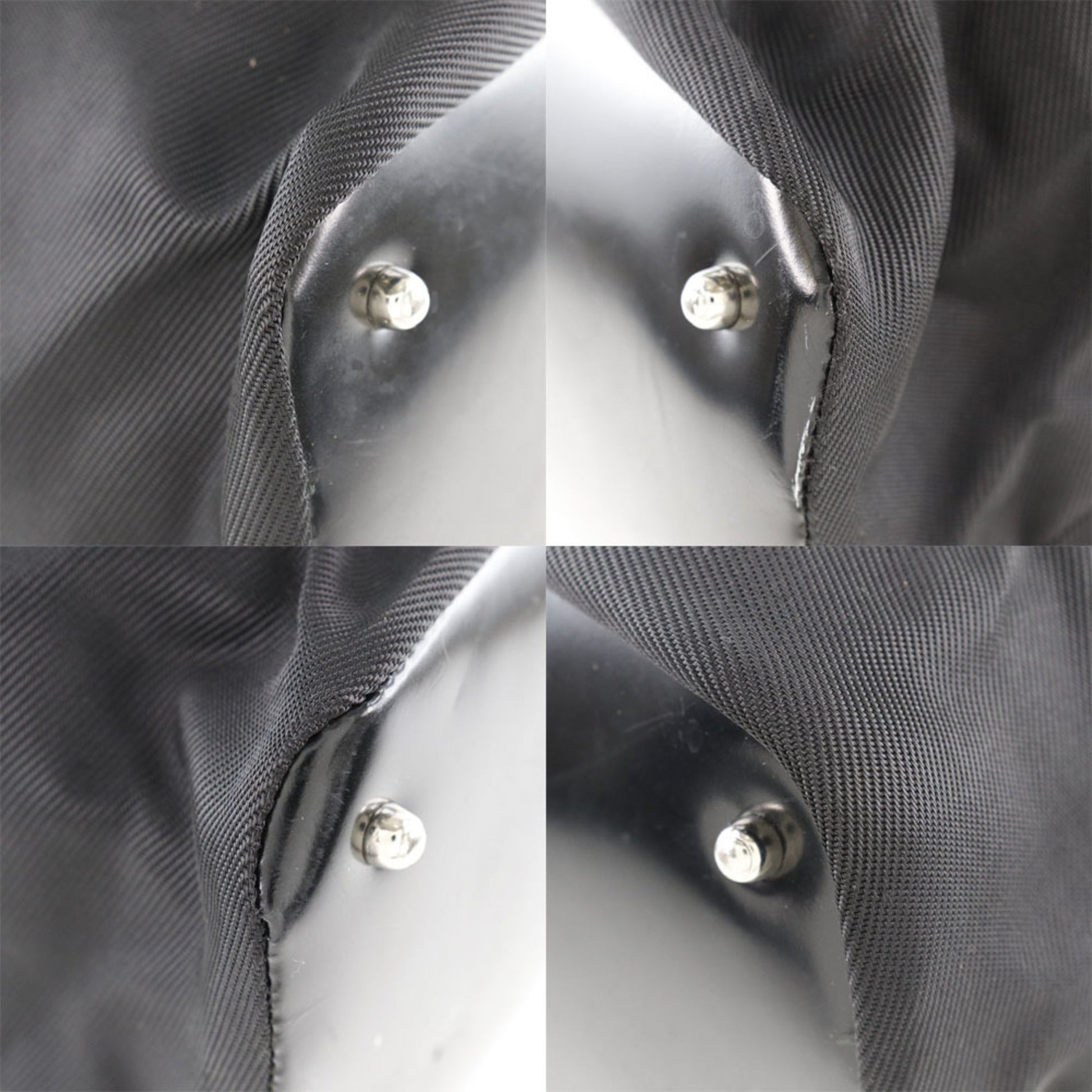 Gucci Black Brown Nylon Canvas Tote Bag