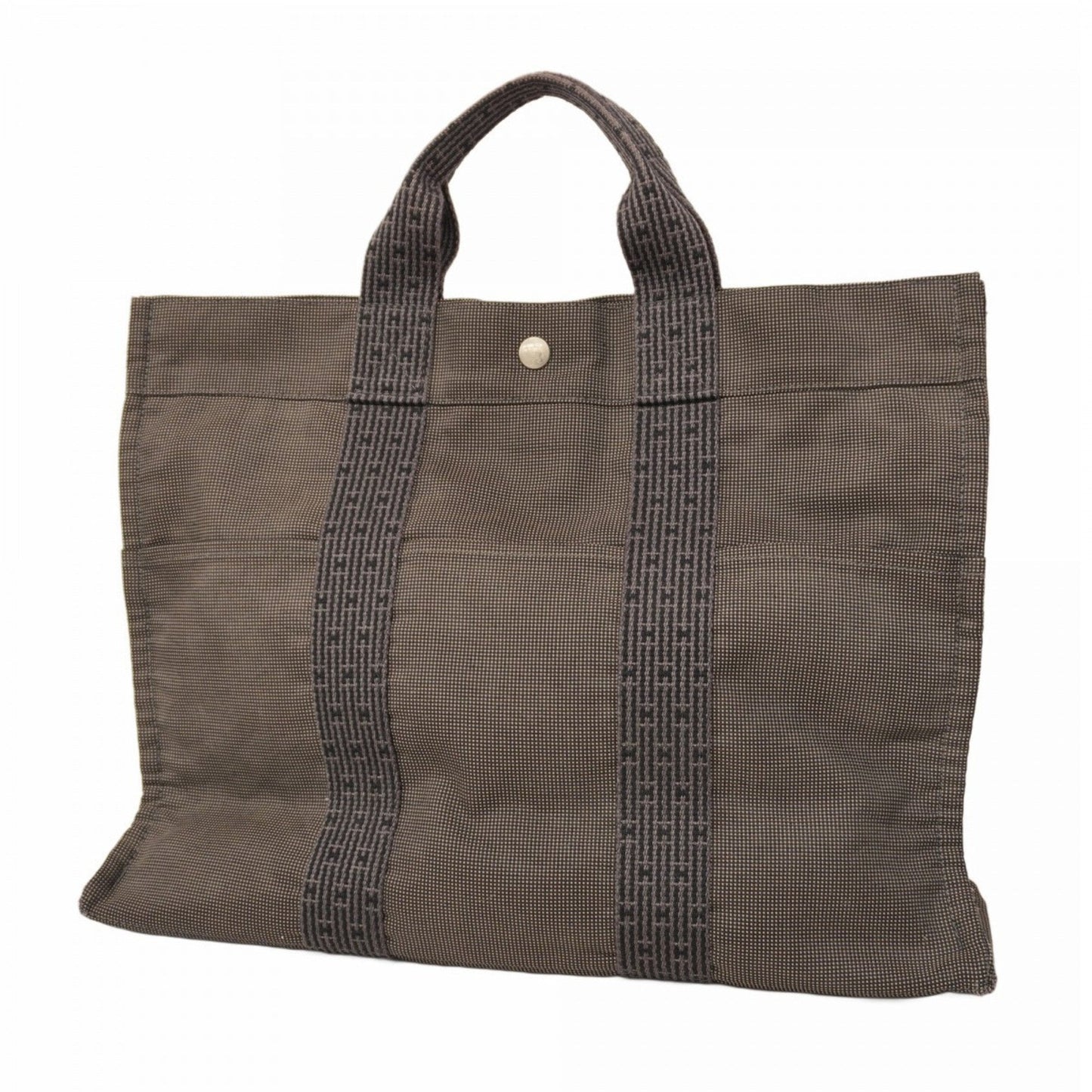 Hermes Tote Bag Canvas Gray Tote Bag 40