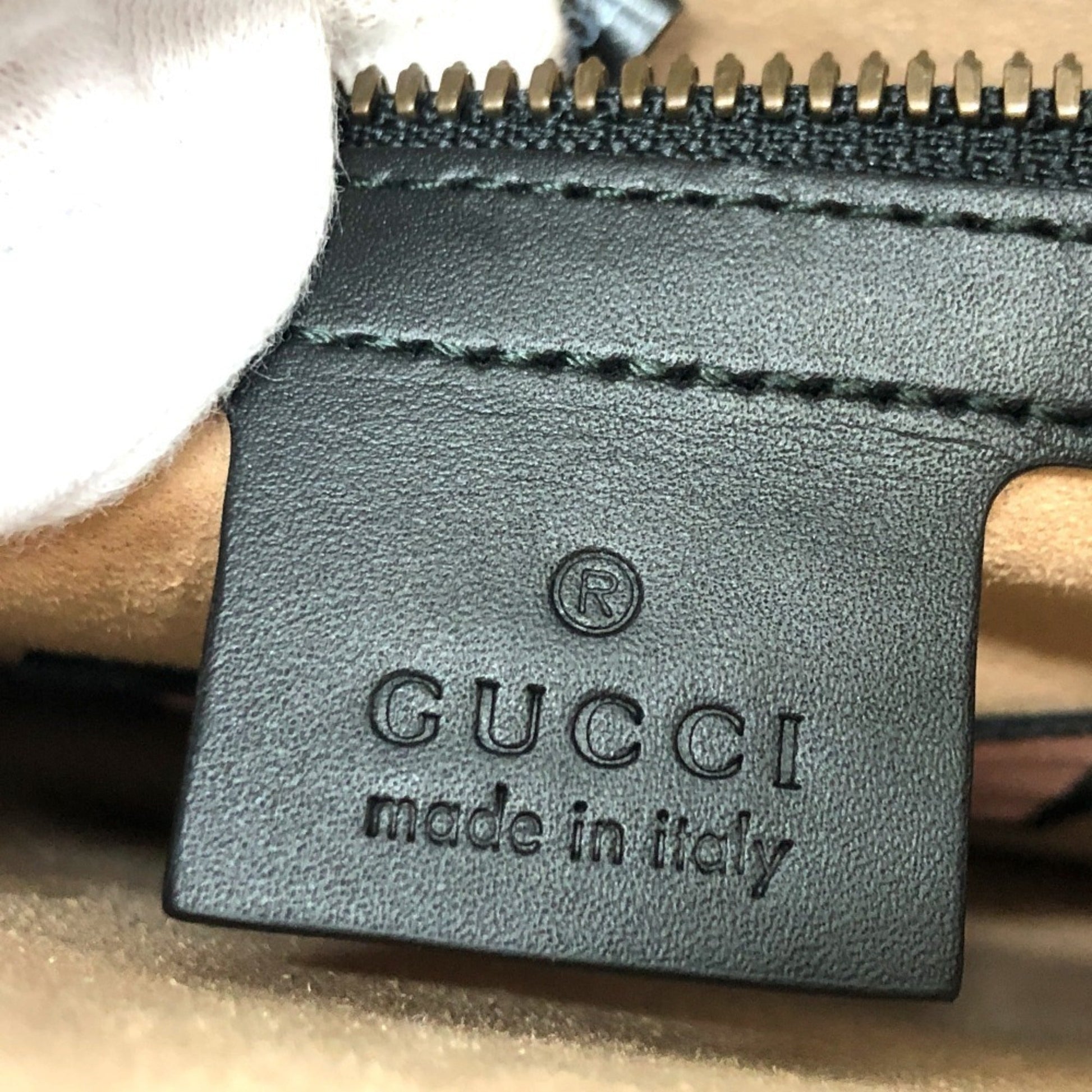 Gucci Black Multi-Color Leather Shoulder Bag