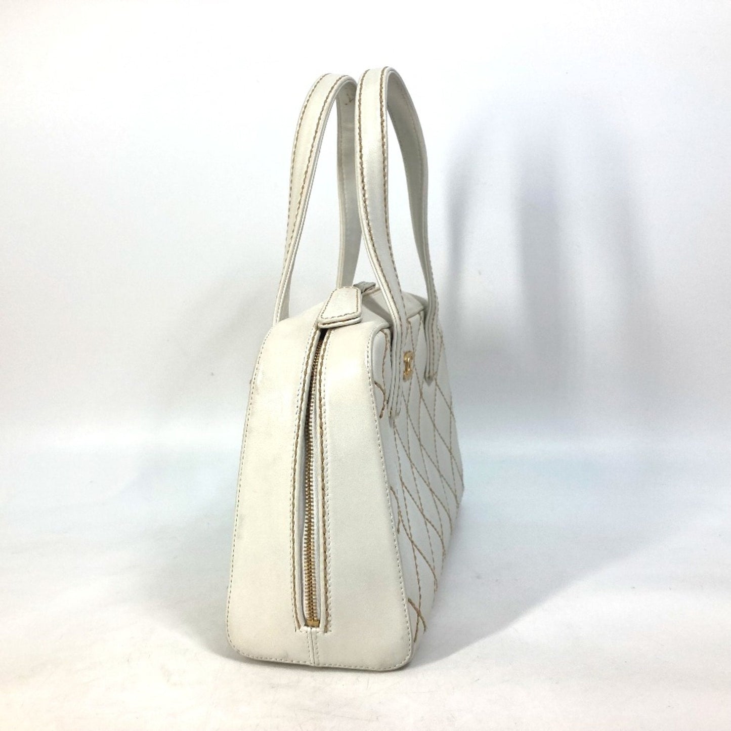 Chanel CC Mark bag   Mini Duffle Bag Shoulder Bag Hand Bag White