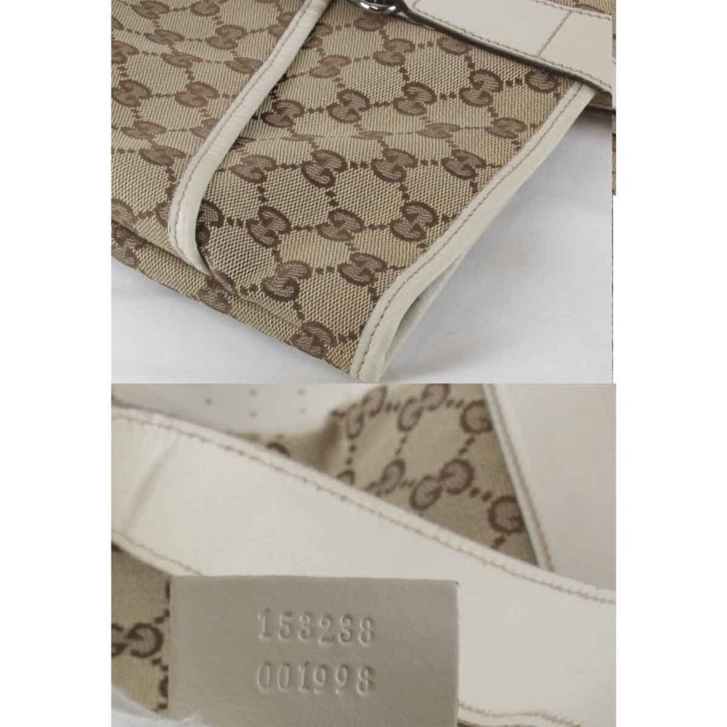 Gucci Beige Gg Canvas Tote Bag