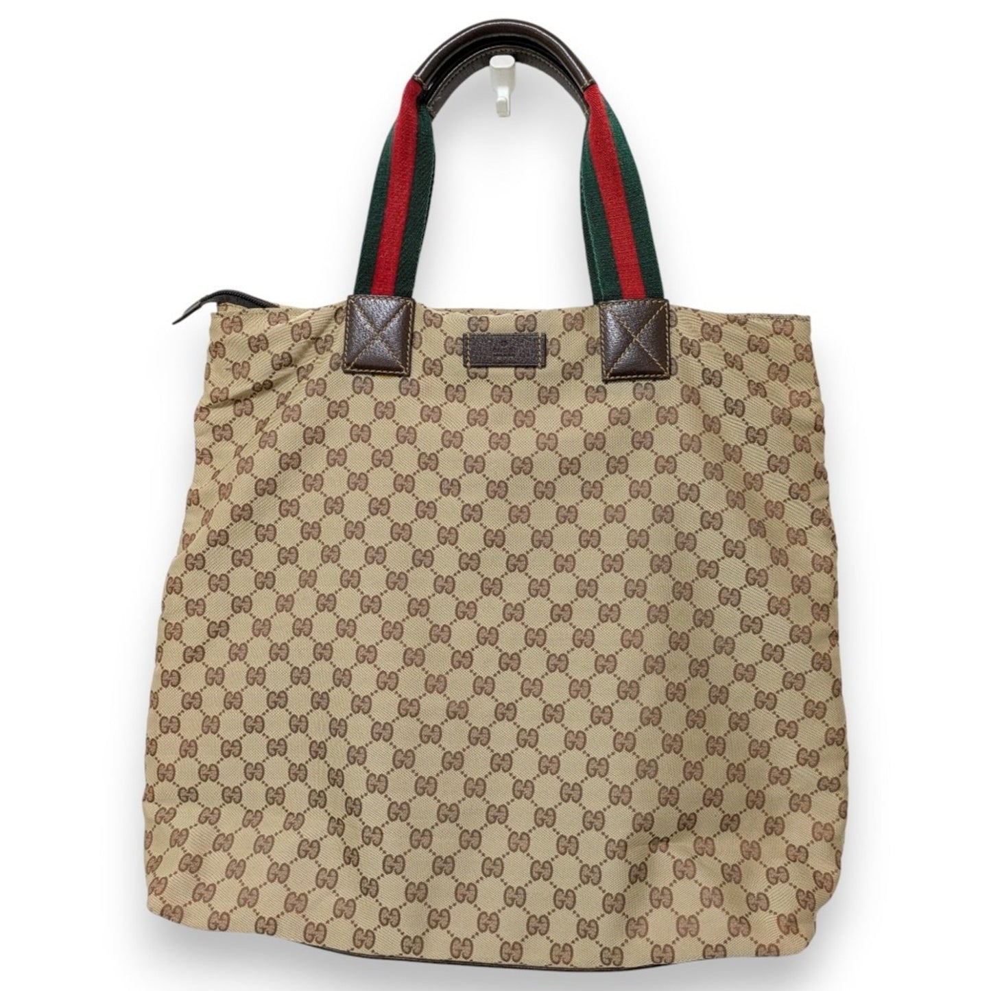 Gucci Sherry Line Beige Nylon Tote Bag