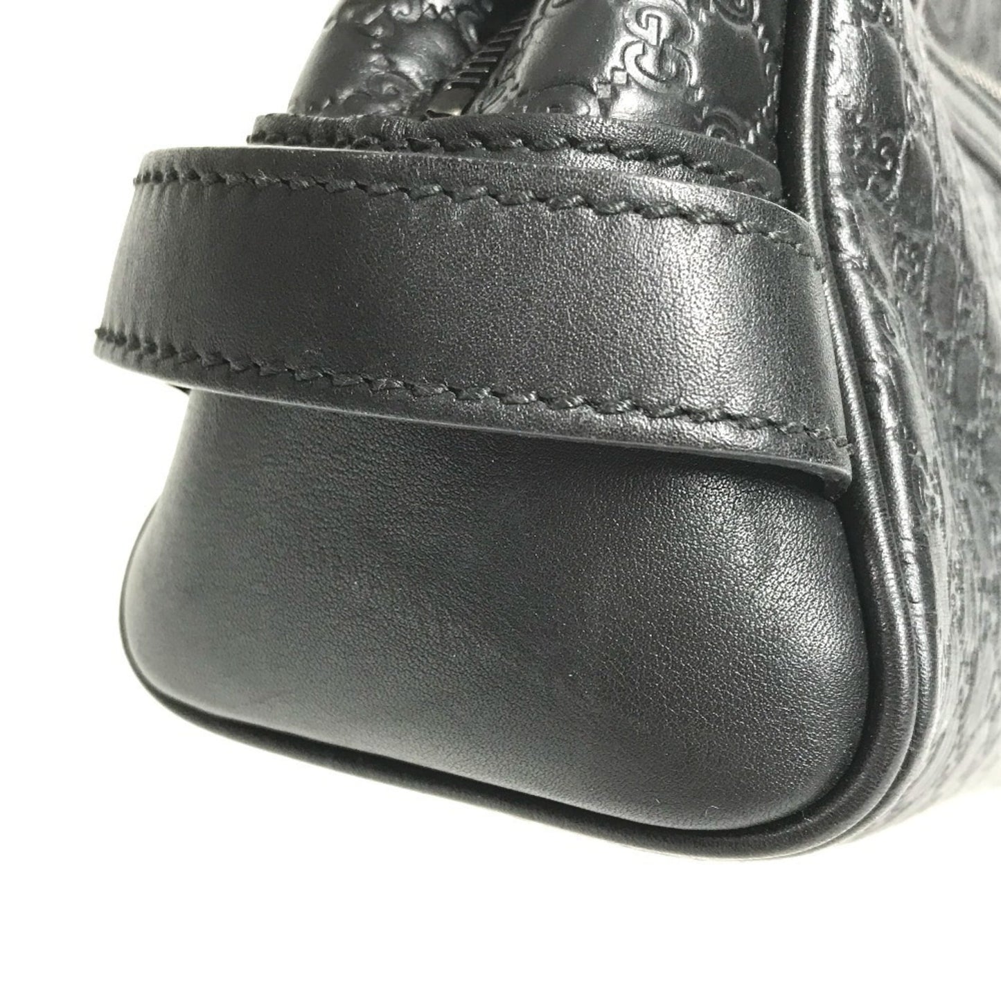Gucci Guccissima Black Gg Leather Clutch Bag