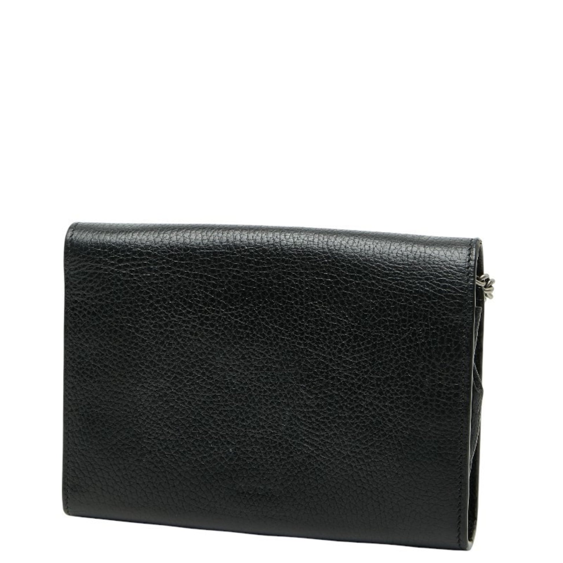 Gucci Black Leather Shoulder Bag