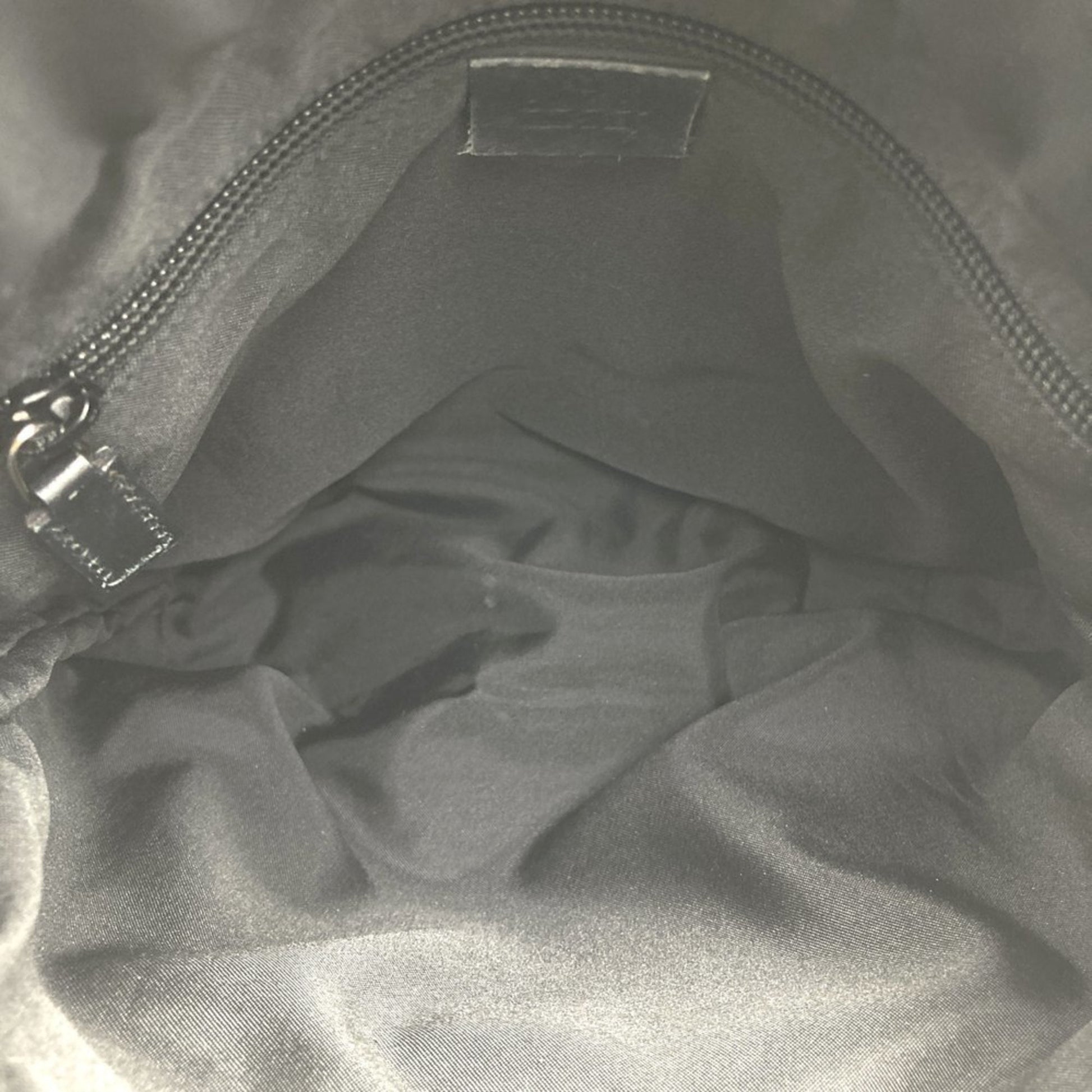 Gucci Black Gg Canvas Leather Tote Bag
