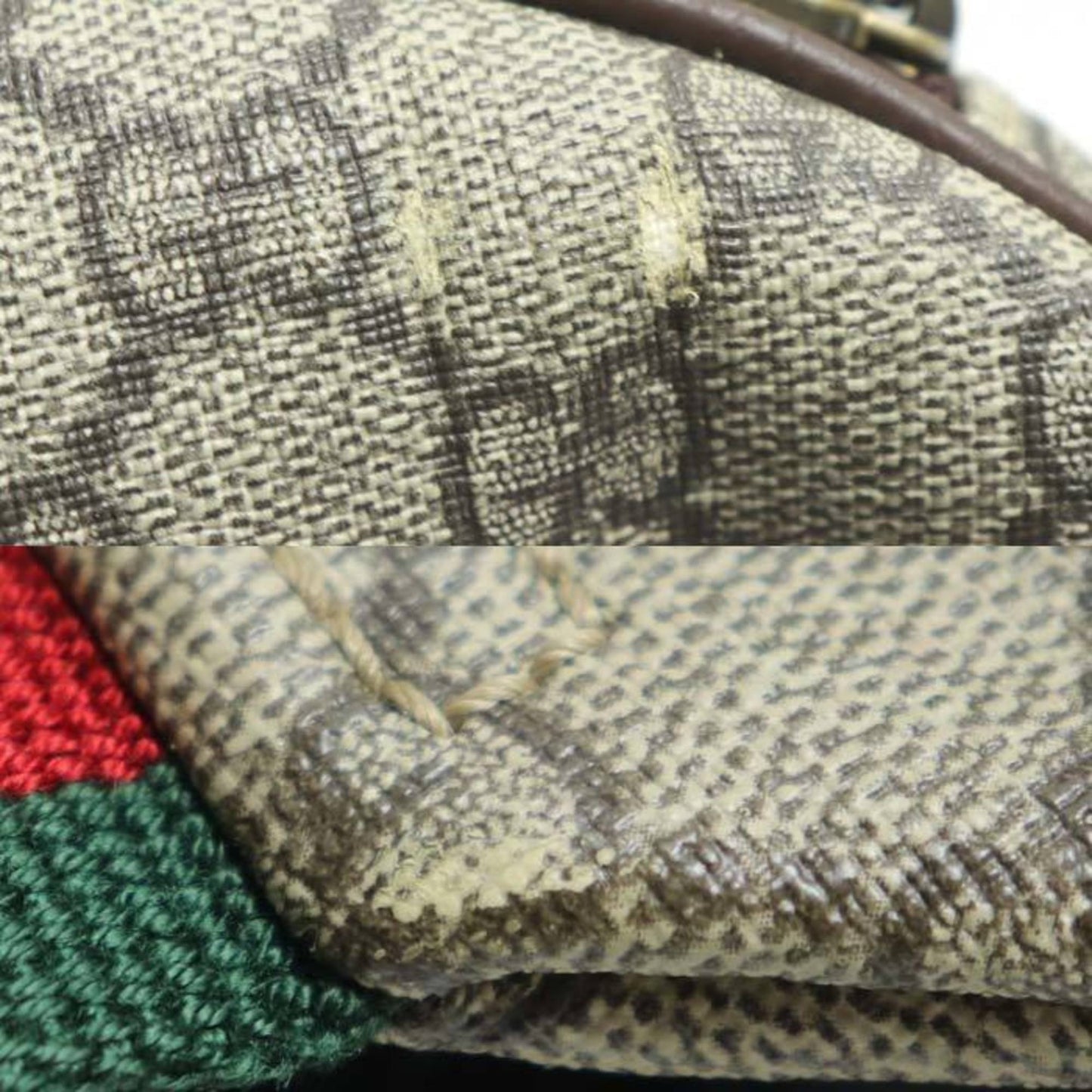Gucci Beige Gg Supreme Leather Fanny Pack