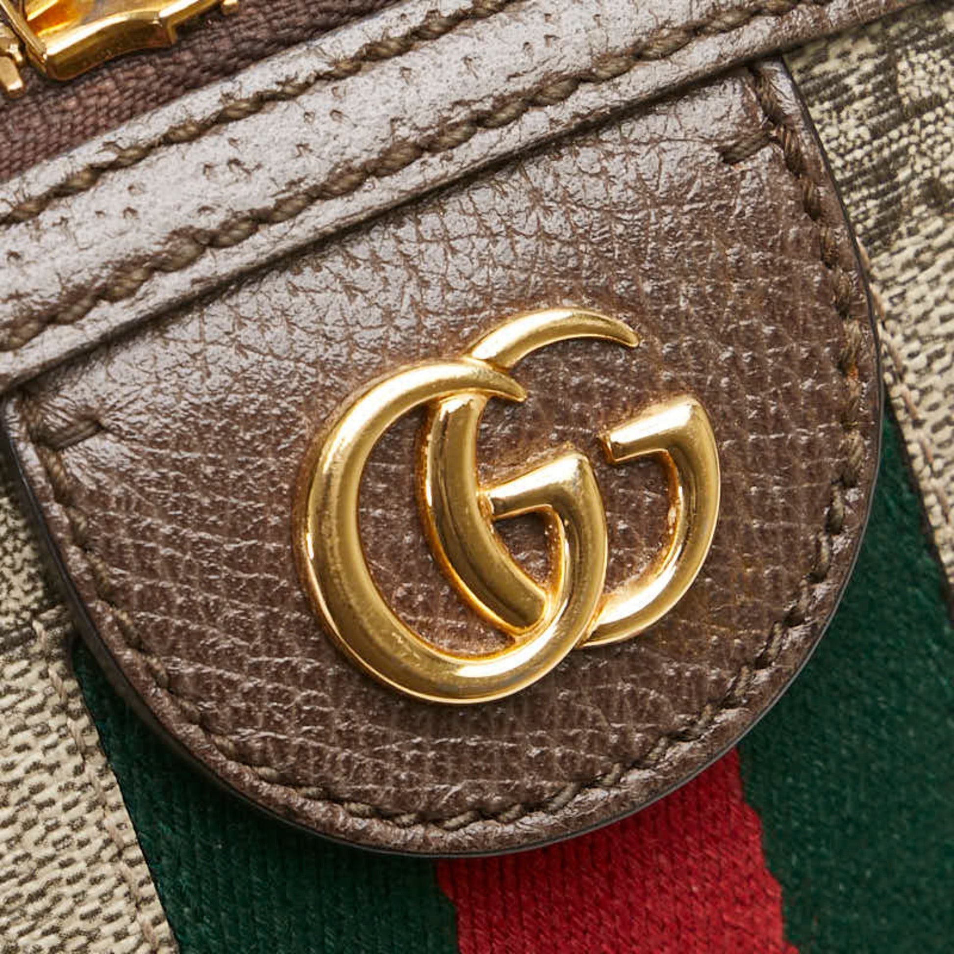 Gucci Ophidia Beige Brown Pvc Leather Shoulder Bag