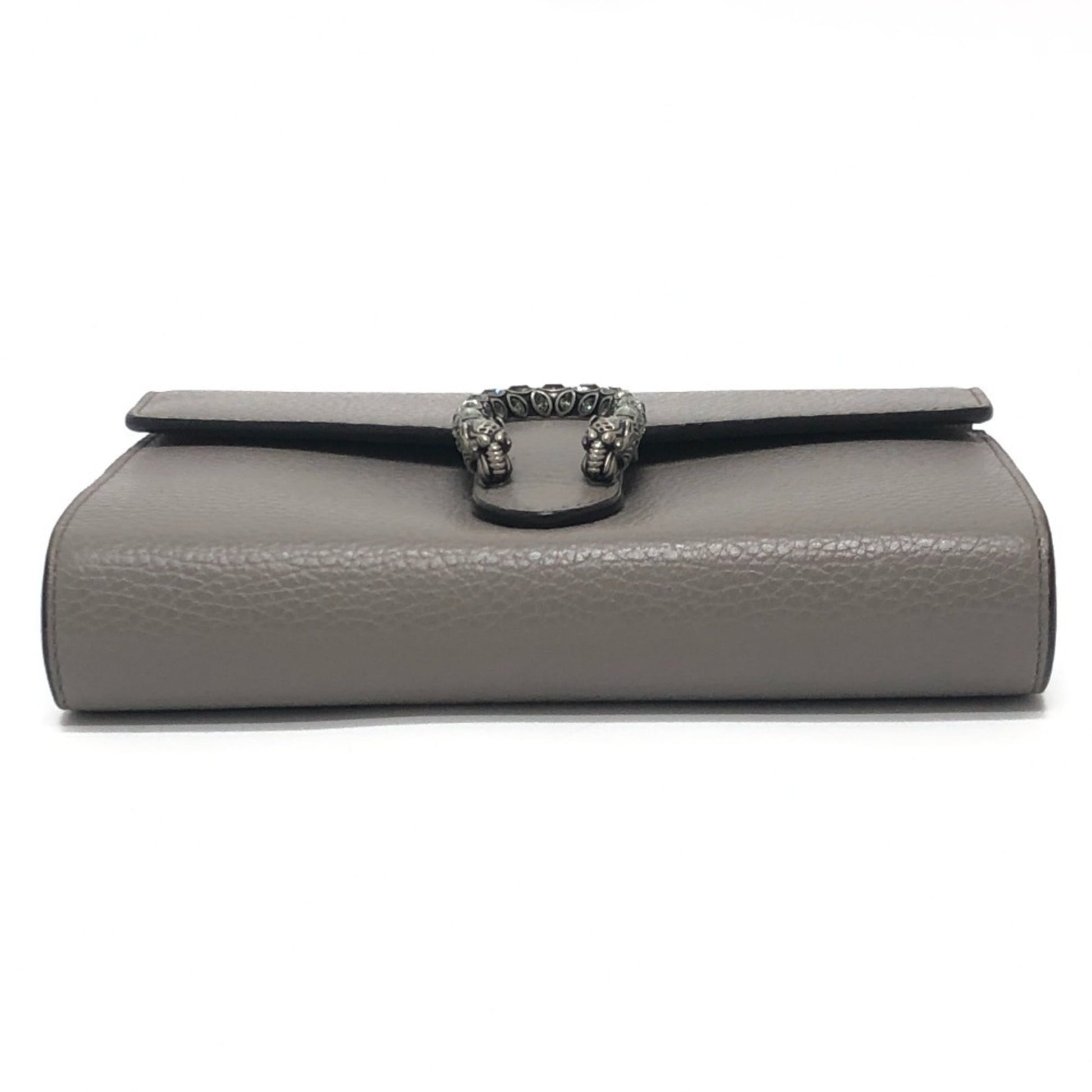 Gucci Gray Leather Shoulder Bag