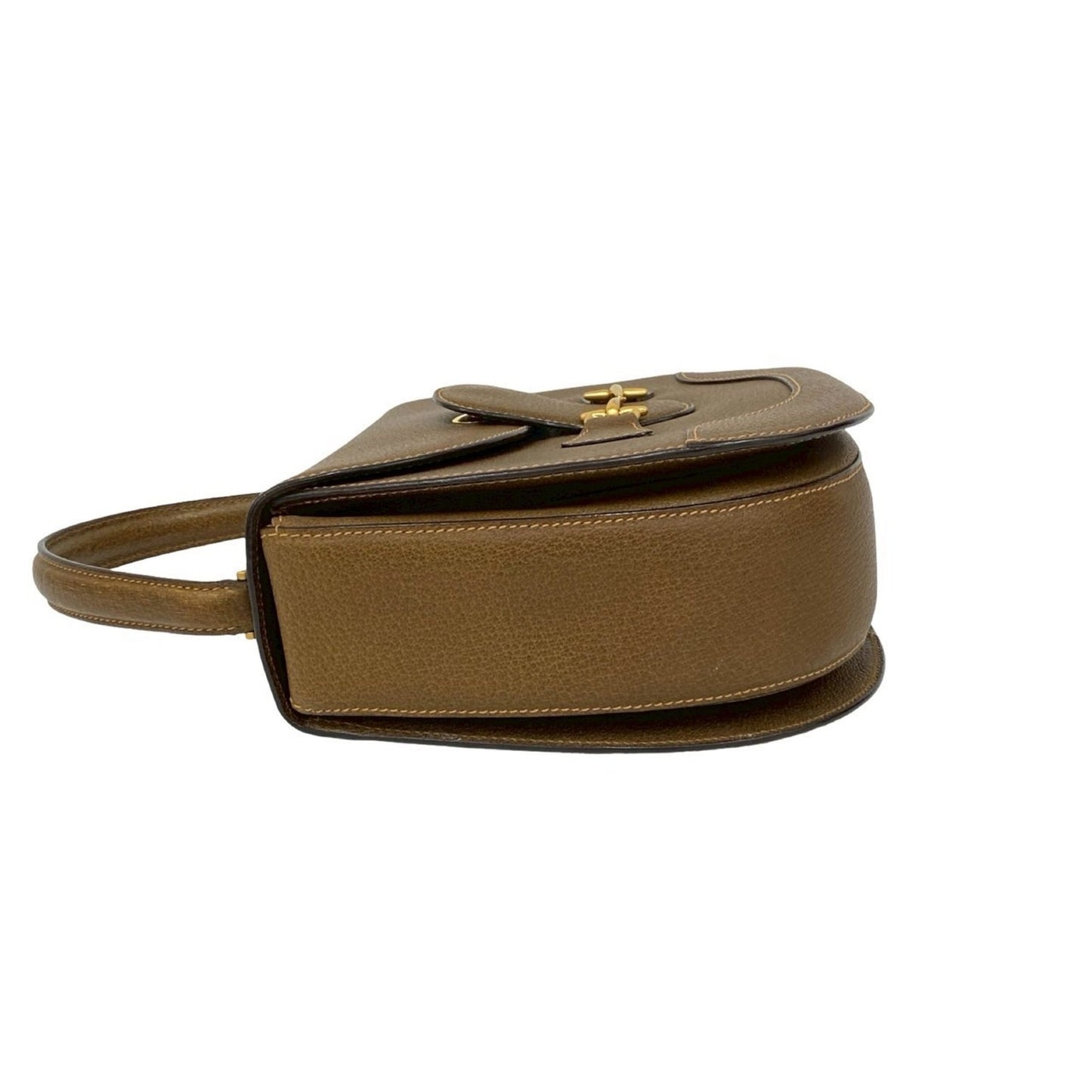 Gucci Brown Leather Handbag Tote Bag