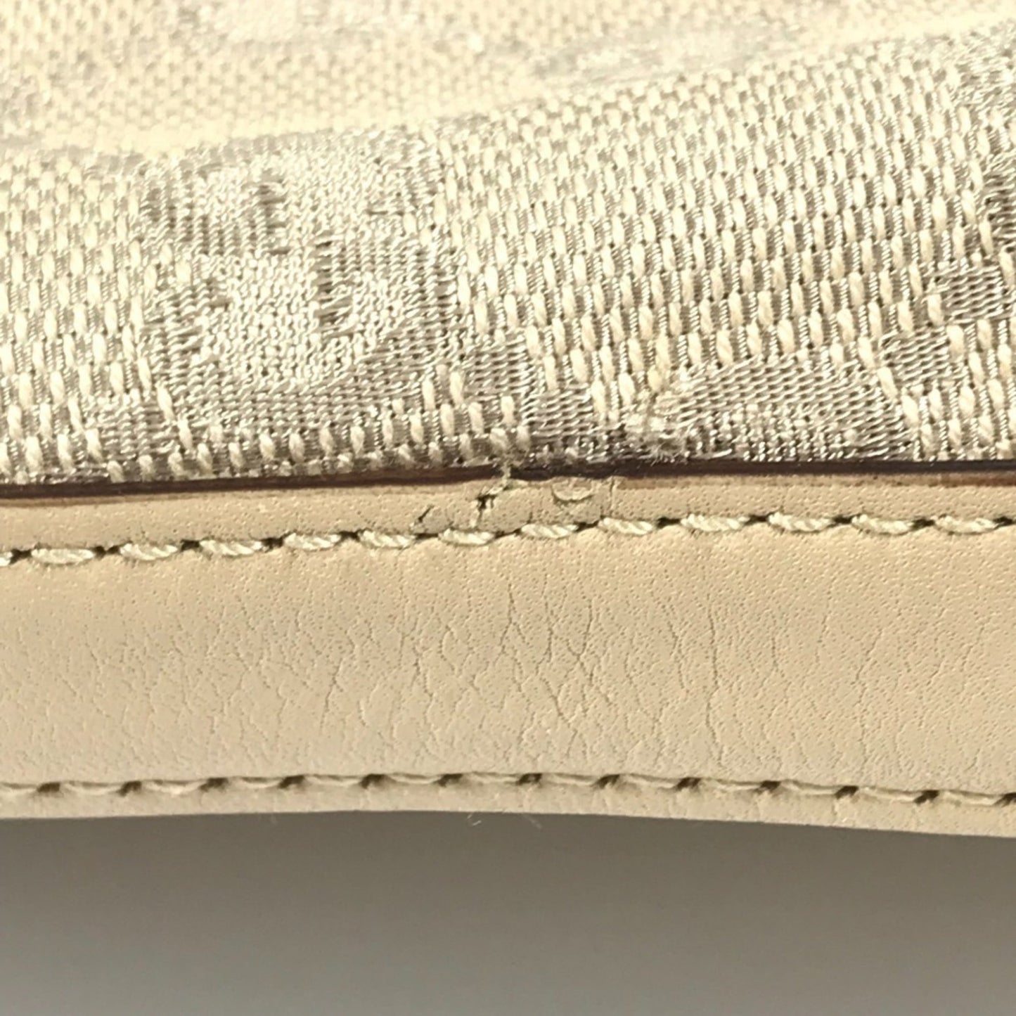 Gucci Beige Gg Canvas Shoulder Bag