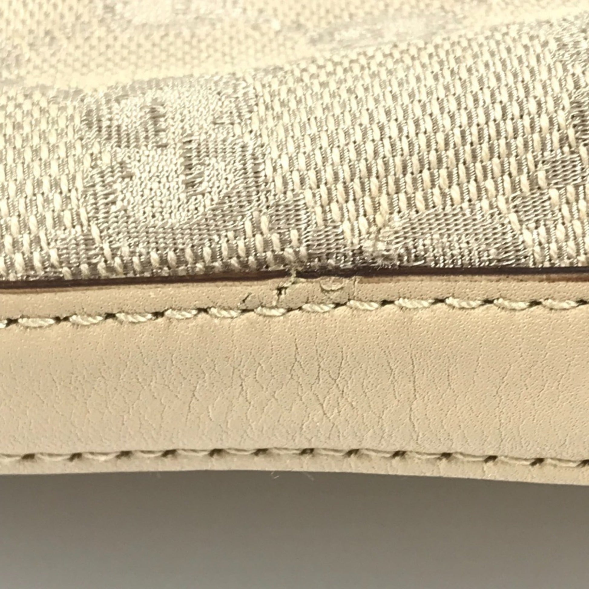 Gucci Beige Gg Canvas Shoulder Bag