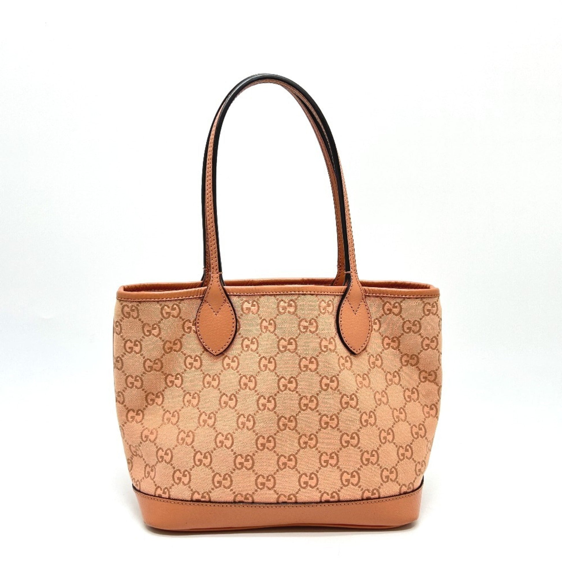 Gucci Pink Gg Canvas Tote Bag