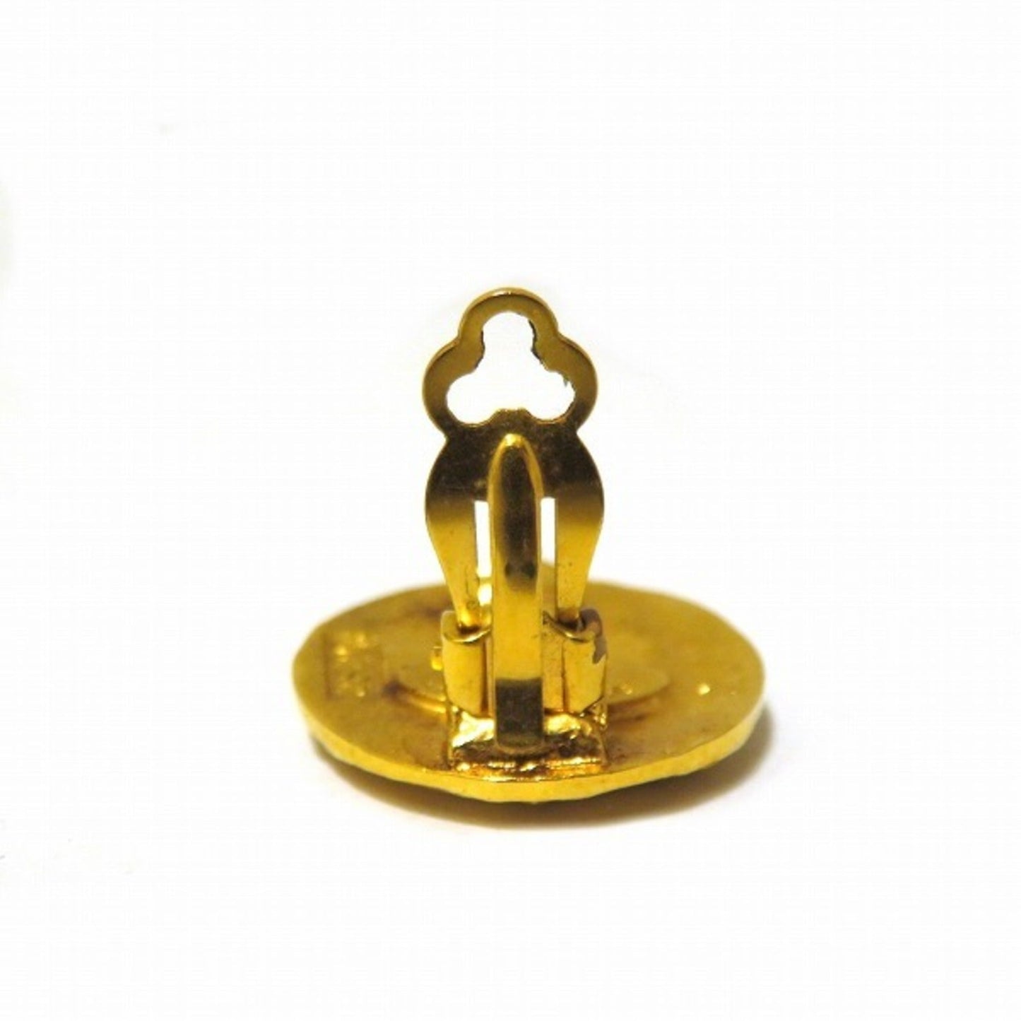 Chanel Coco Mark 28 Earrings Gold Ladies