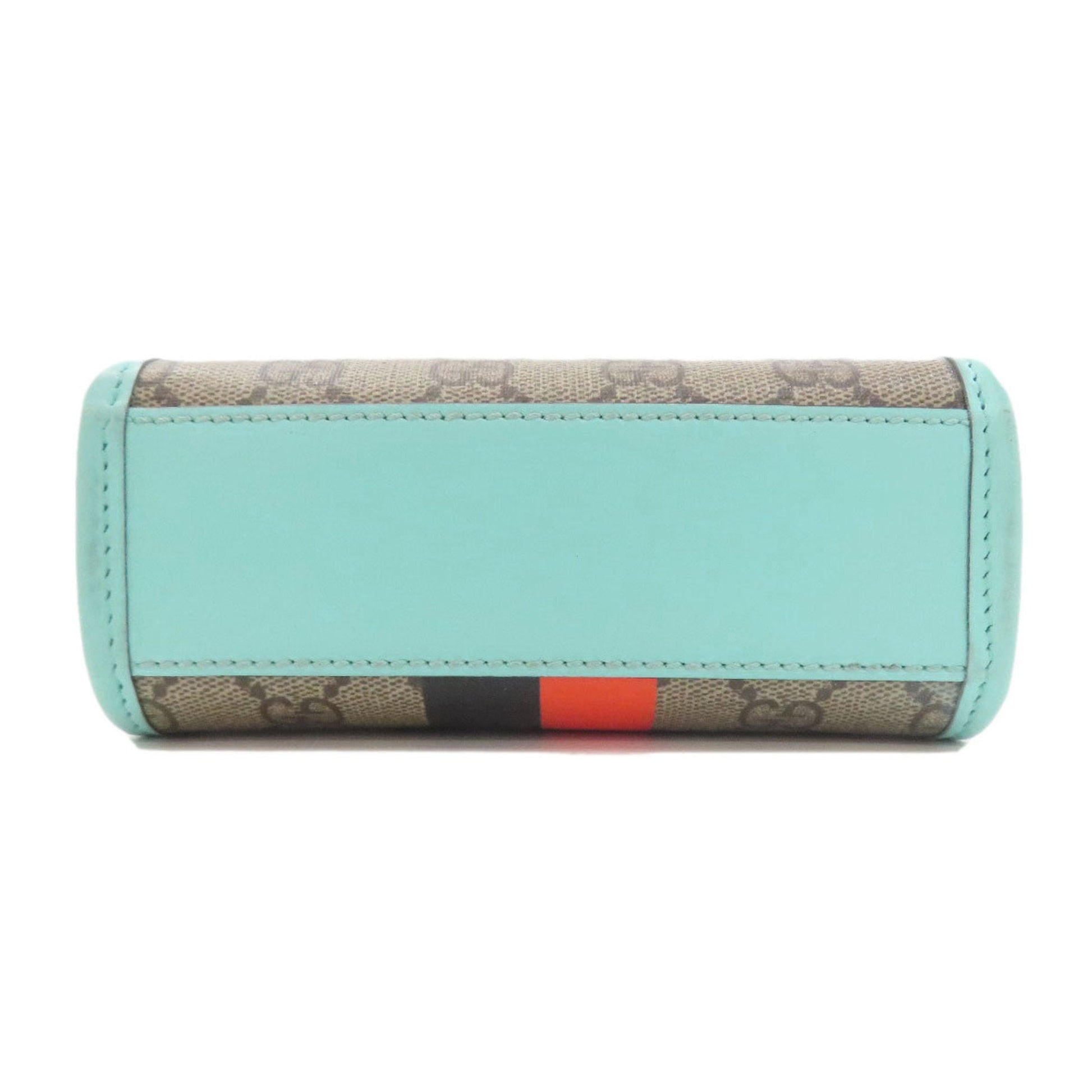 Gucci Brown Light Blue Pvc Handbag