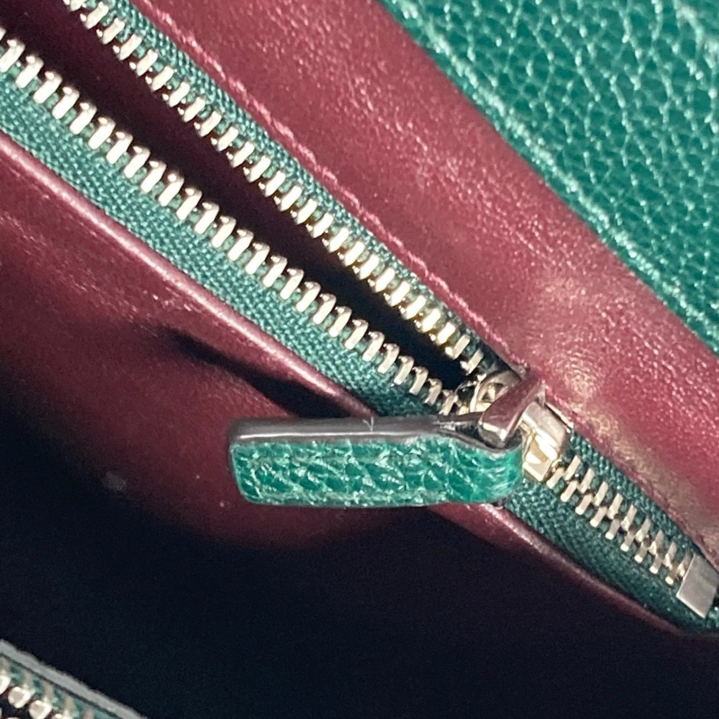 Gucci Green Leather Handbag Shoulder Bag