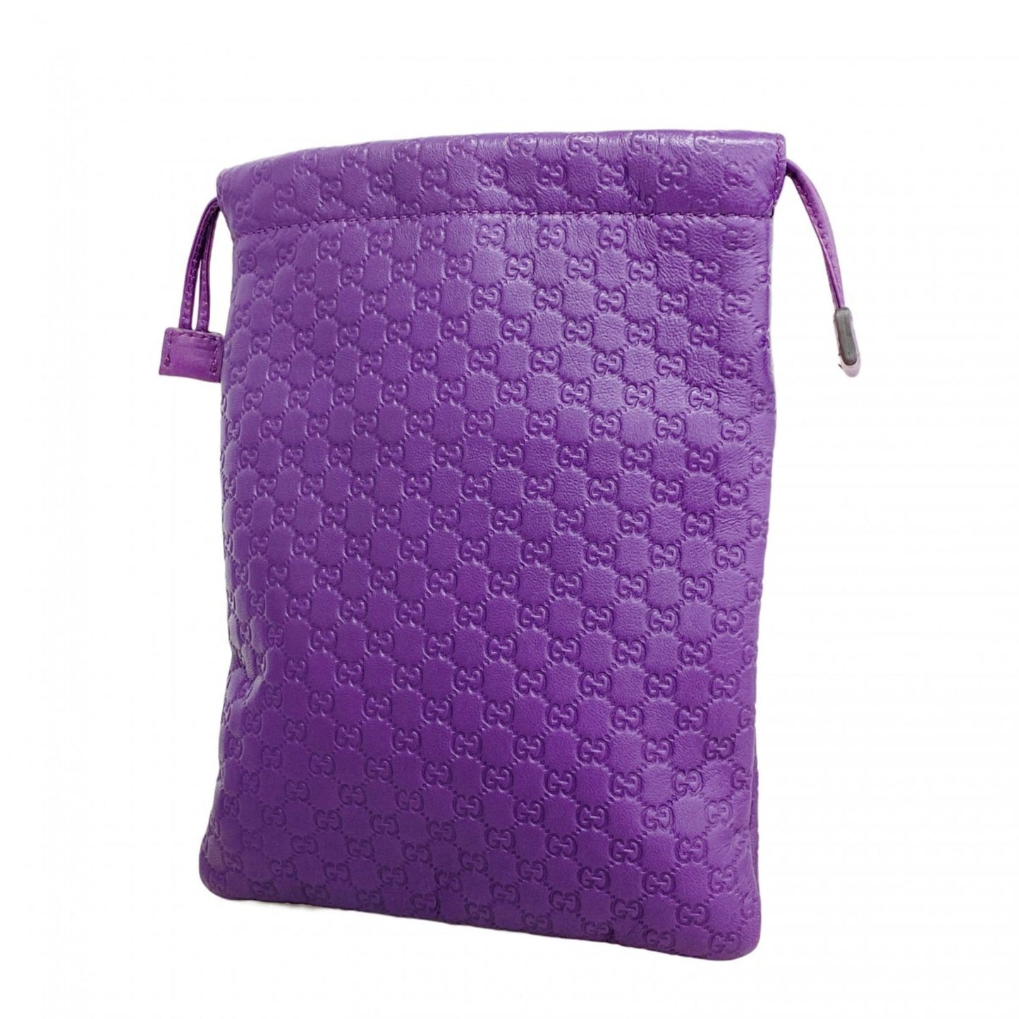 Gucci Purple Leather Pouch