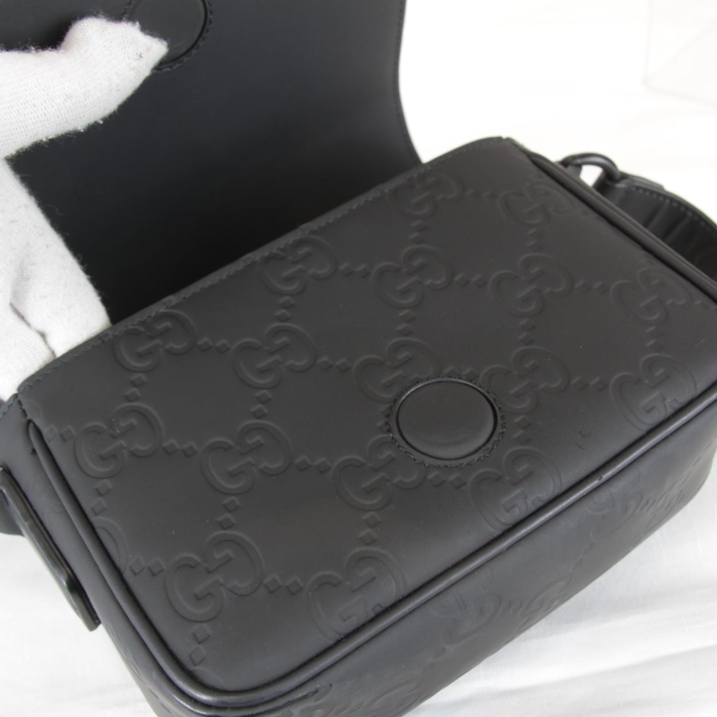 Gucci Black Rubber Shoulder Bag