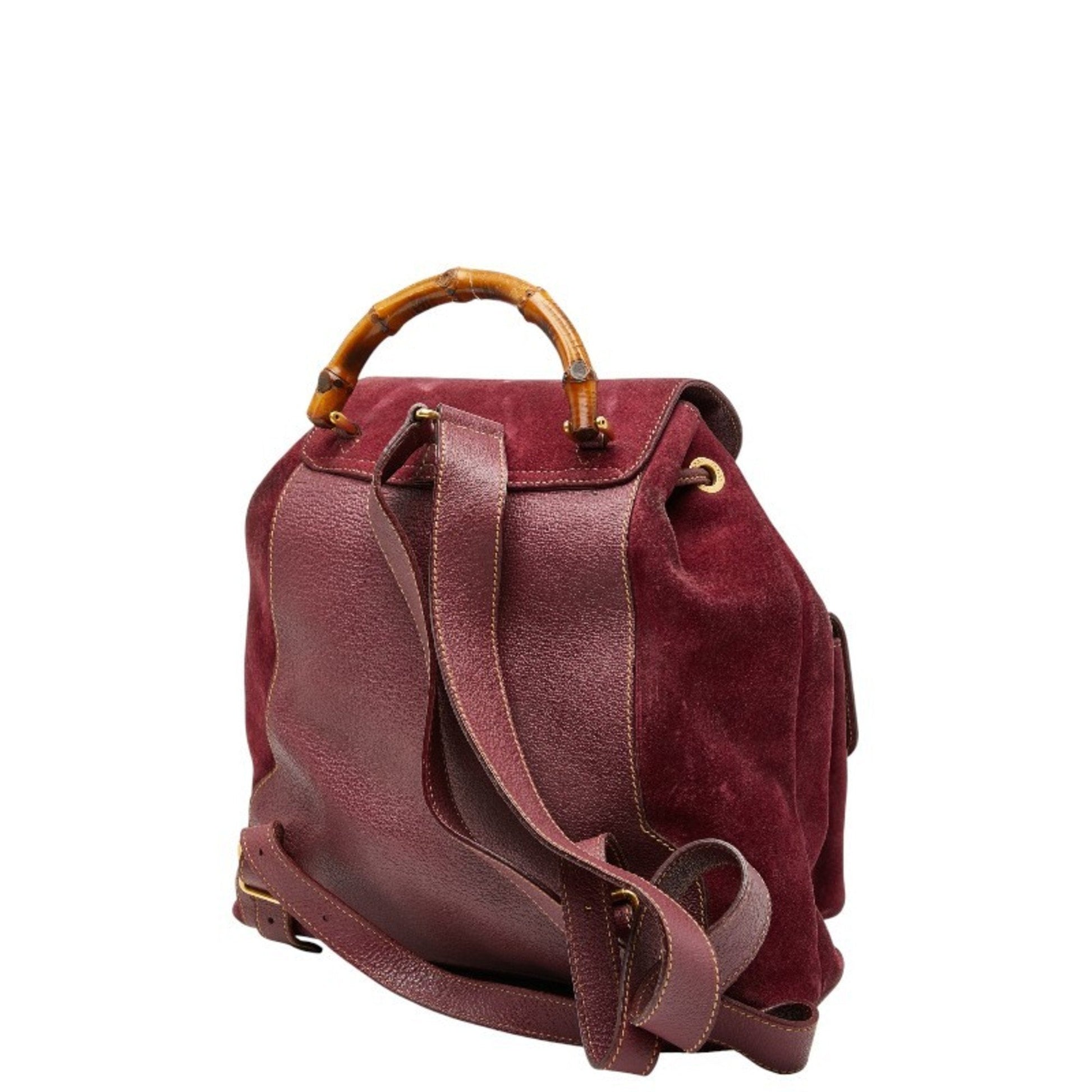 Gucci Purple Suede Backpack