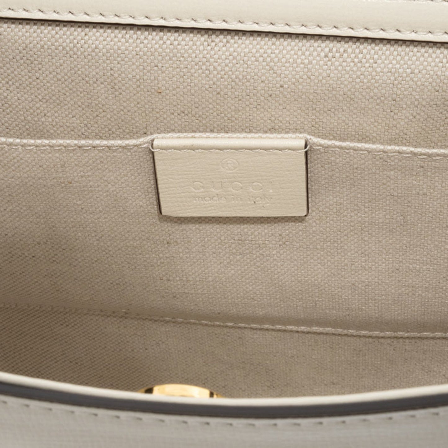 Gucci Green White Yellow Leather Handbag