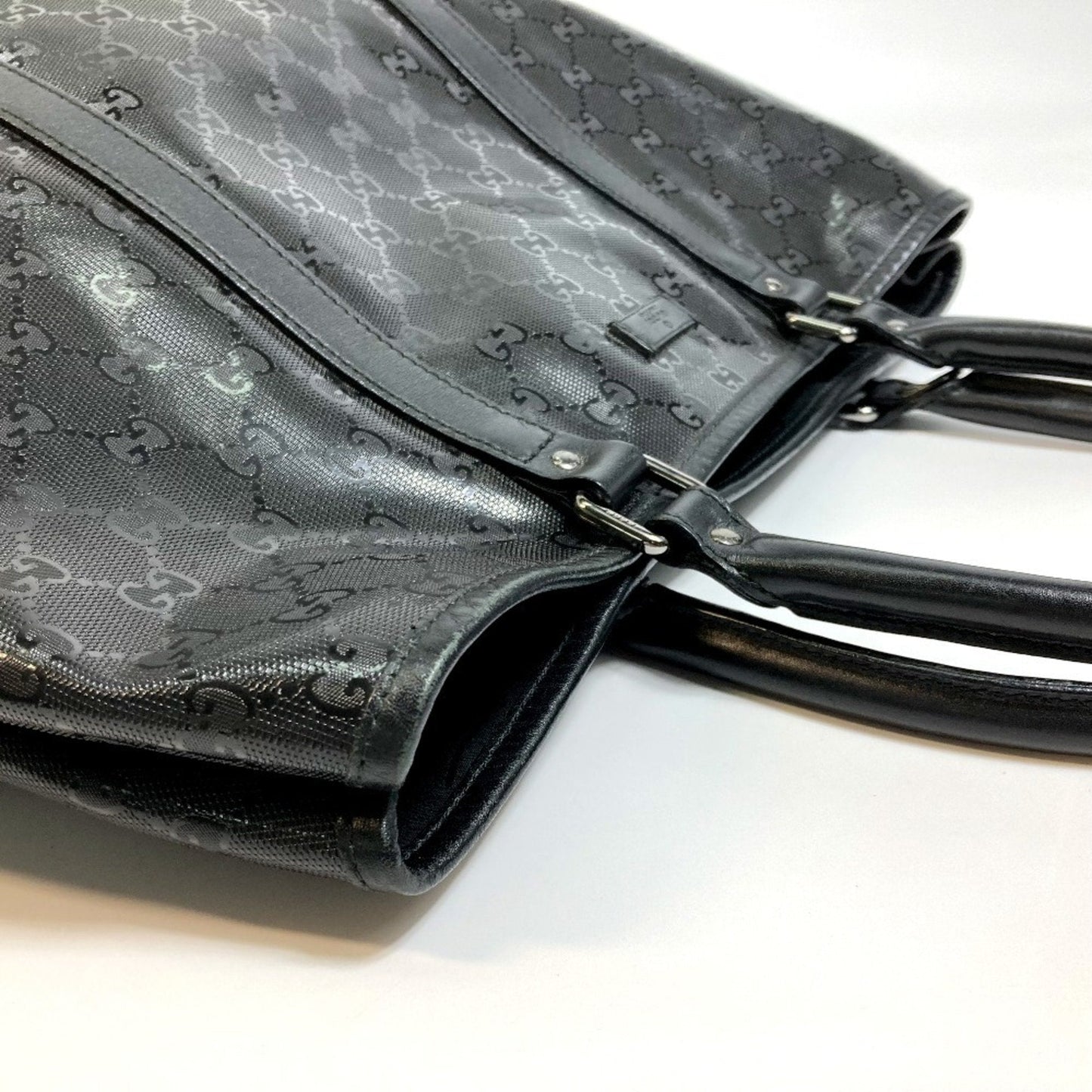 Gucci Black Gg Imprimé Tote Bag