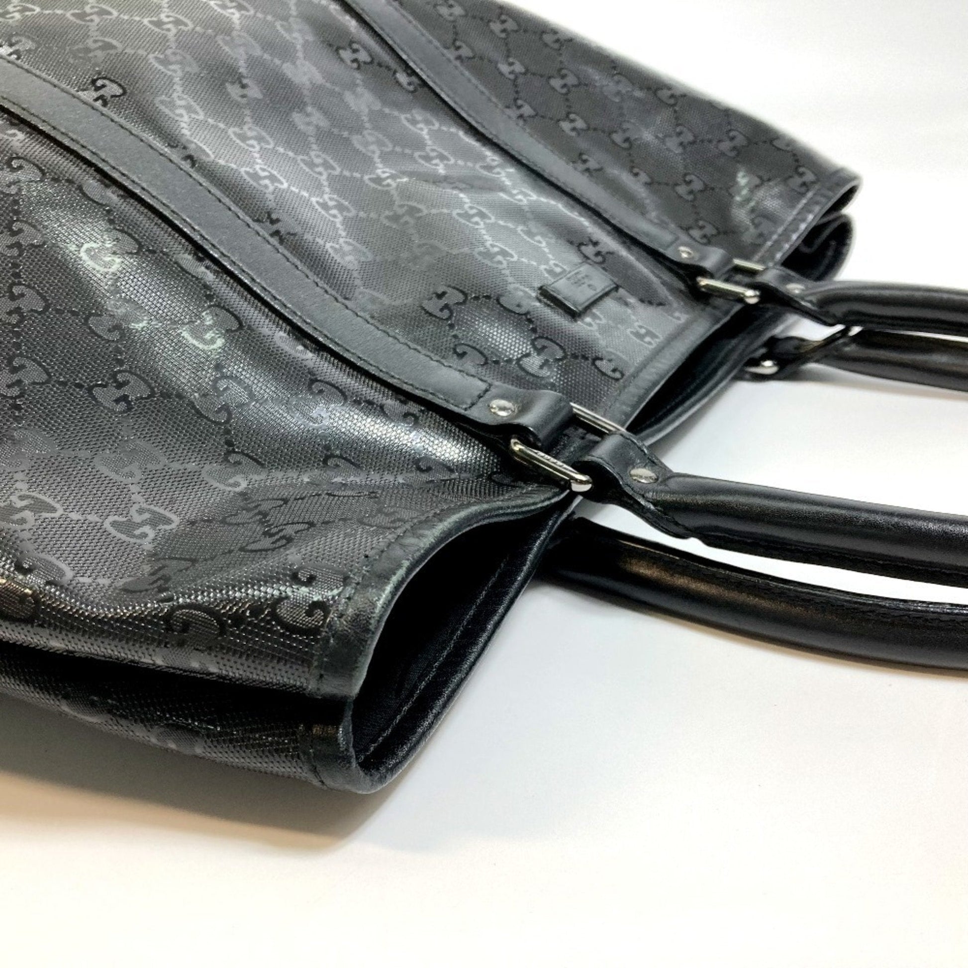 Gucci Black Gg Imprimé Tote Bag