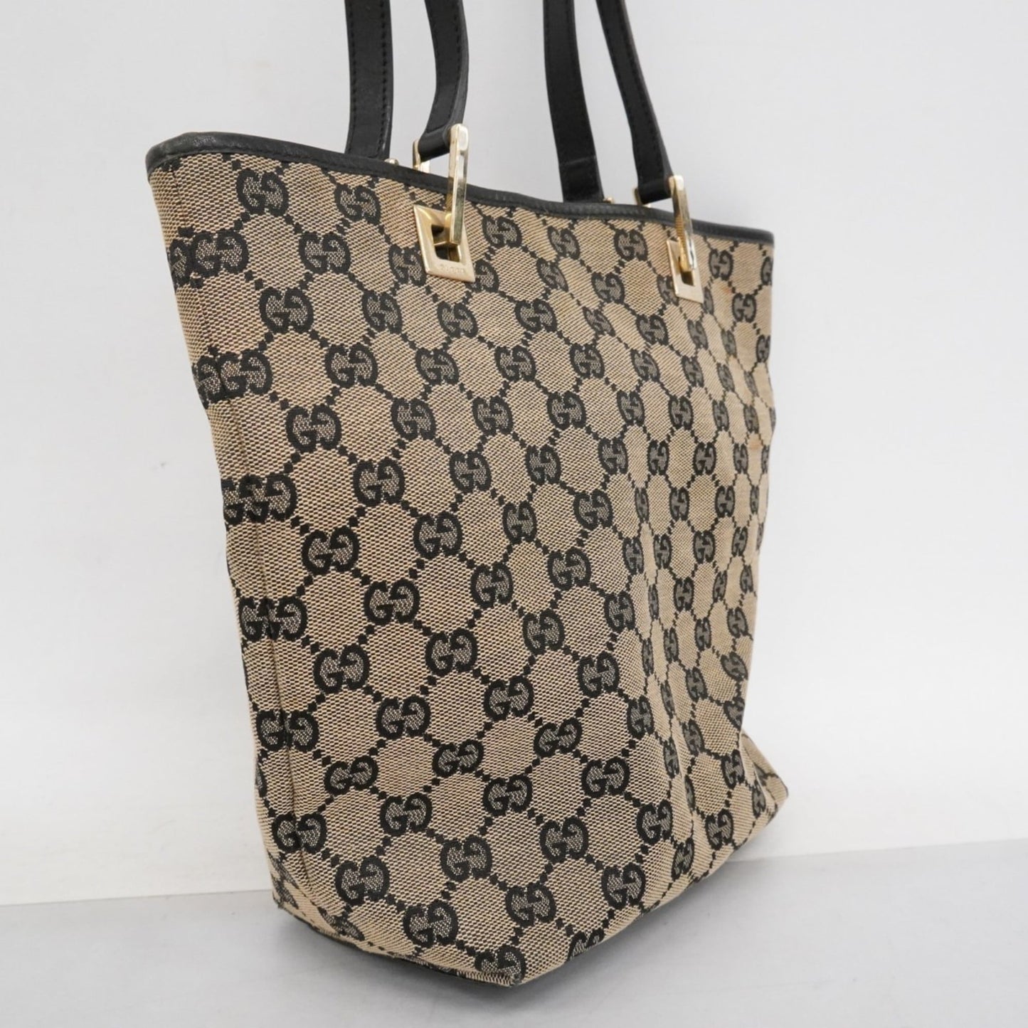 Gucci Black Canvas Tote Bag